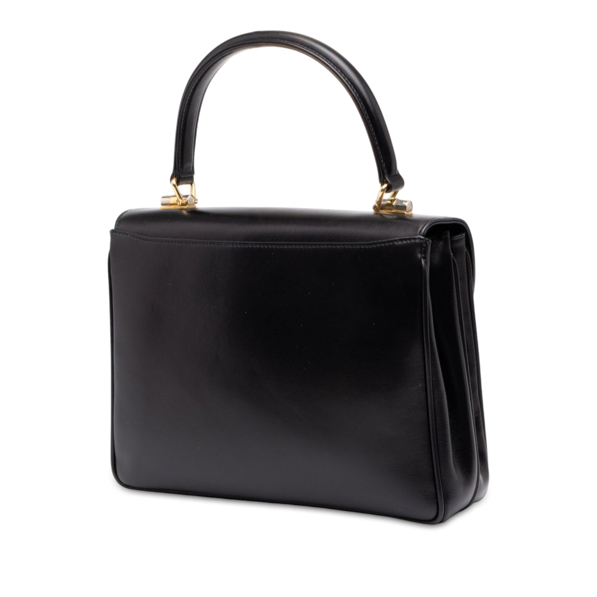 Gucci Calfskin Top Handle Bag — Black