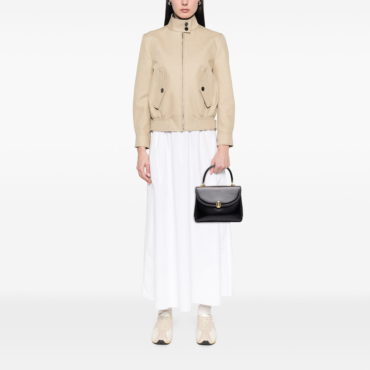 Gucci Calfskin Top Handle Bag — Black