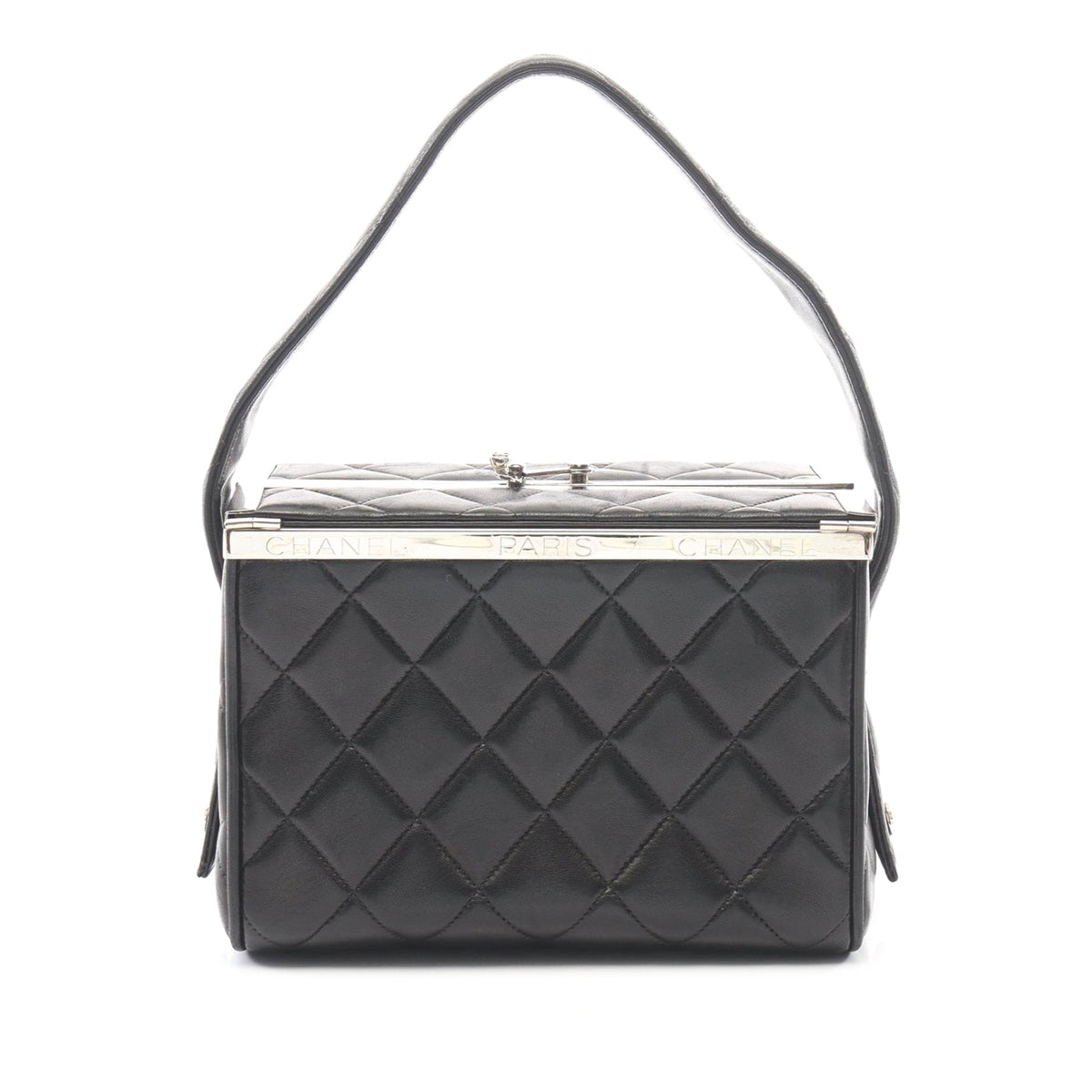 Chanel Quilted Lambskin Leather Box Bag