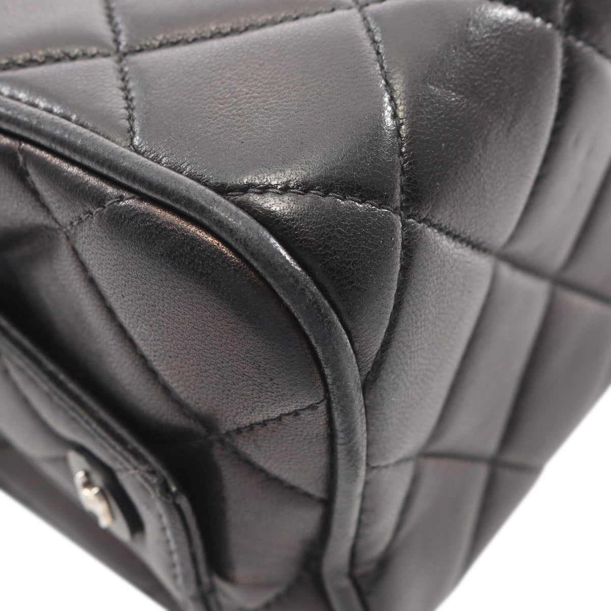 Chanel Quilted Lambskin Leather Box Bag