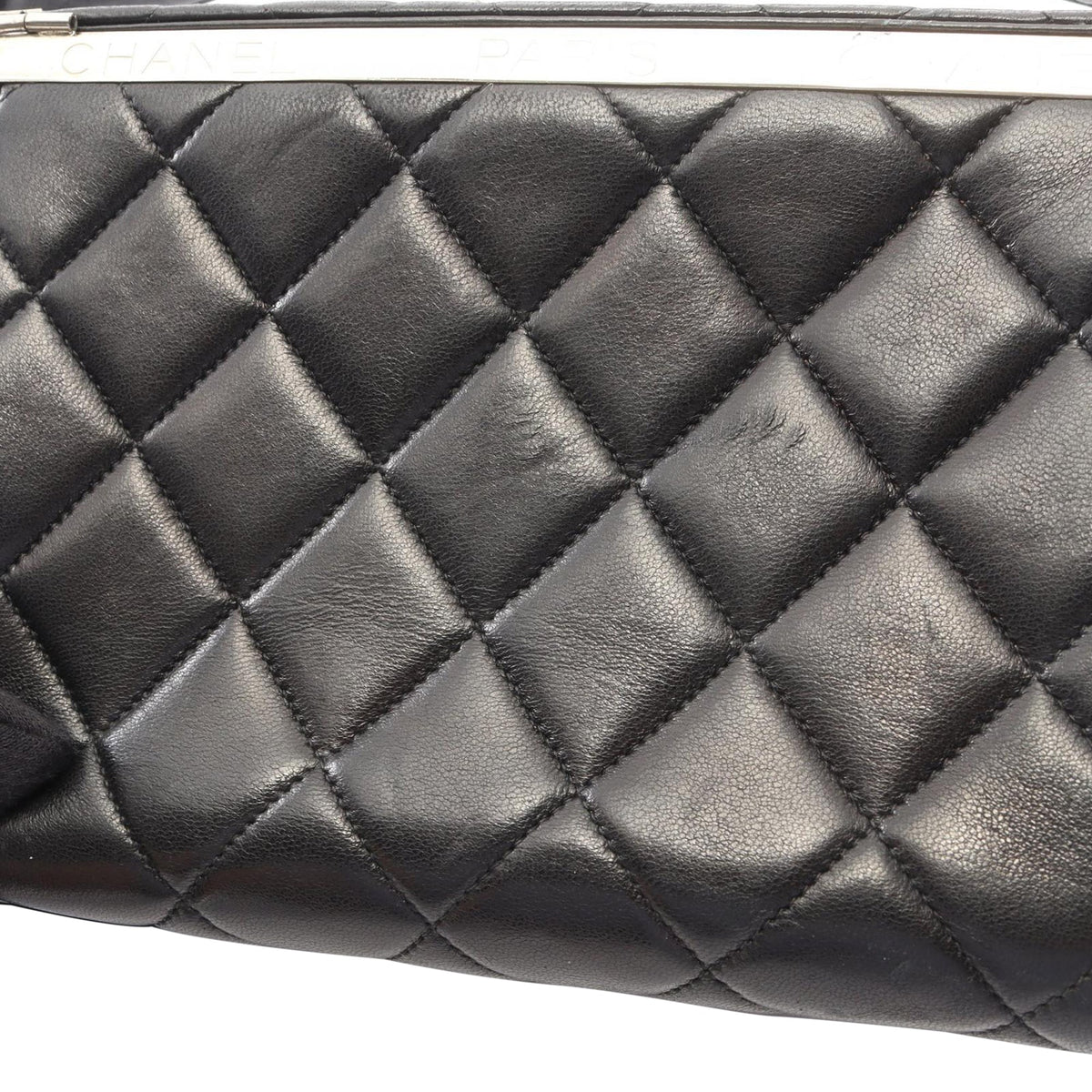 Chanel Quilted Lambskin Leather Box Bag