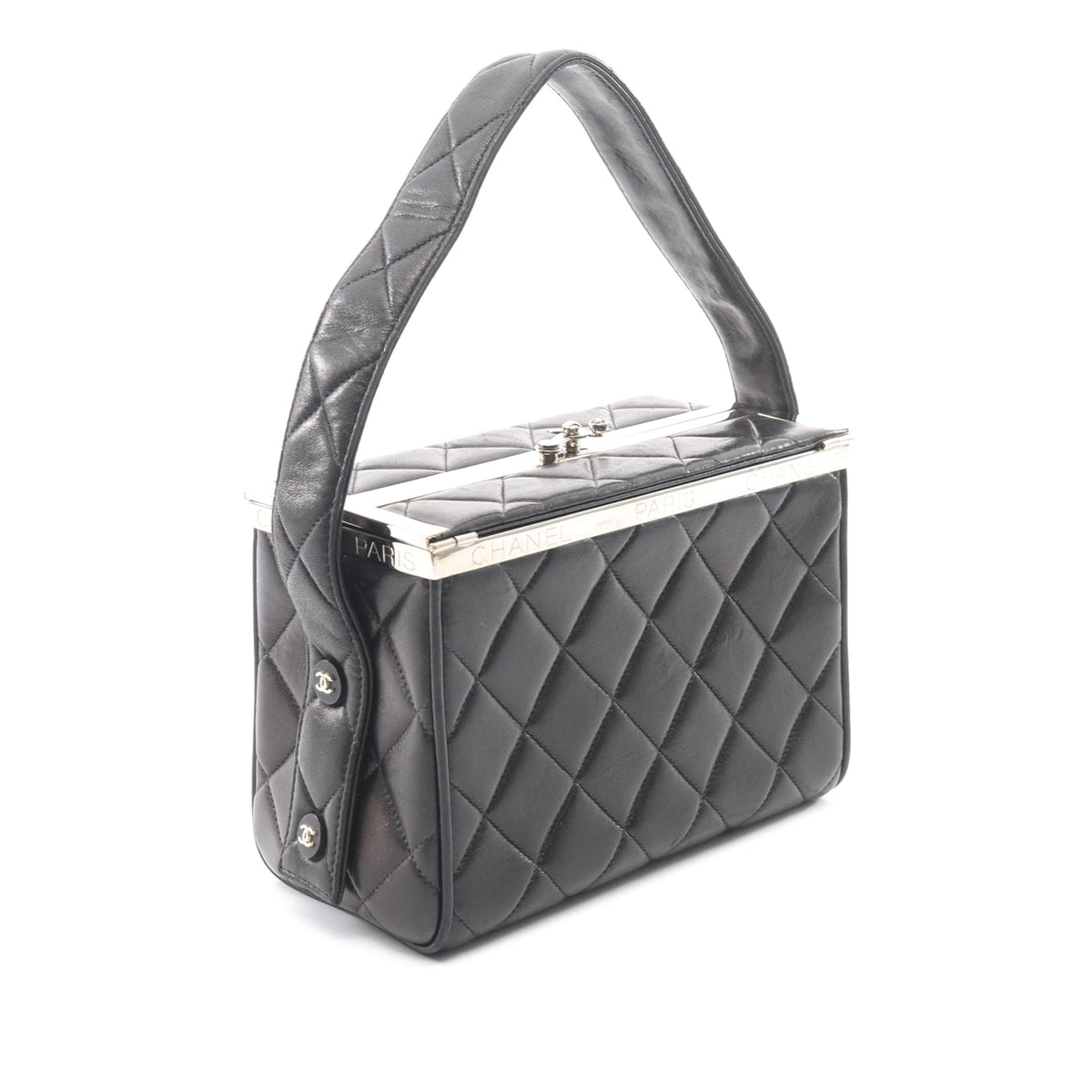 Chanel Quilted Lambskin Leather Box Bag