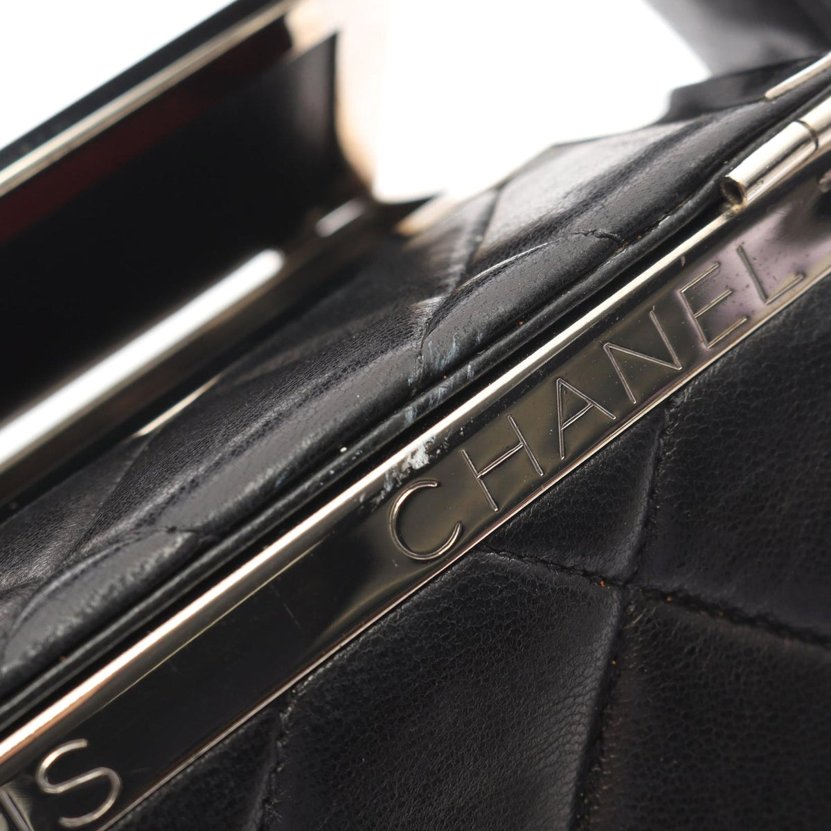 Chanel Quilted Lambskin Leather Box Bag
