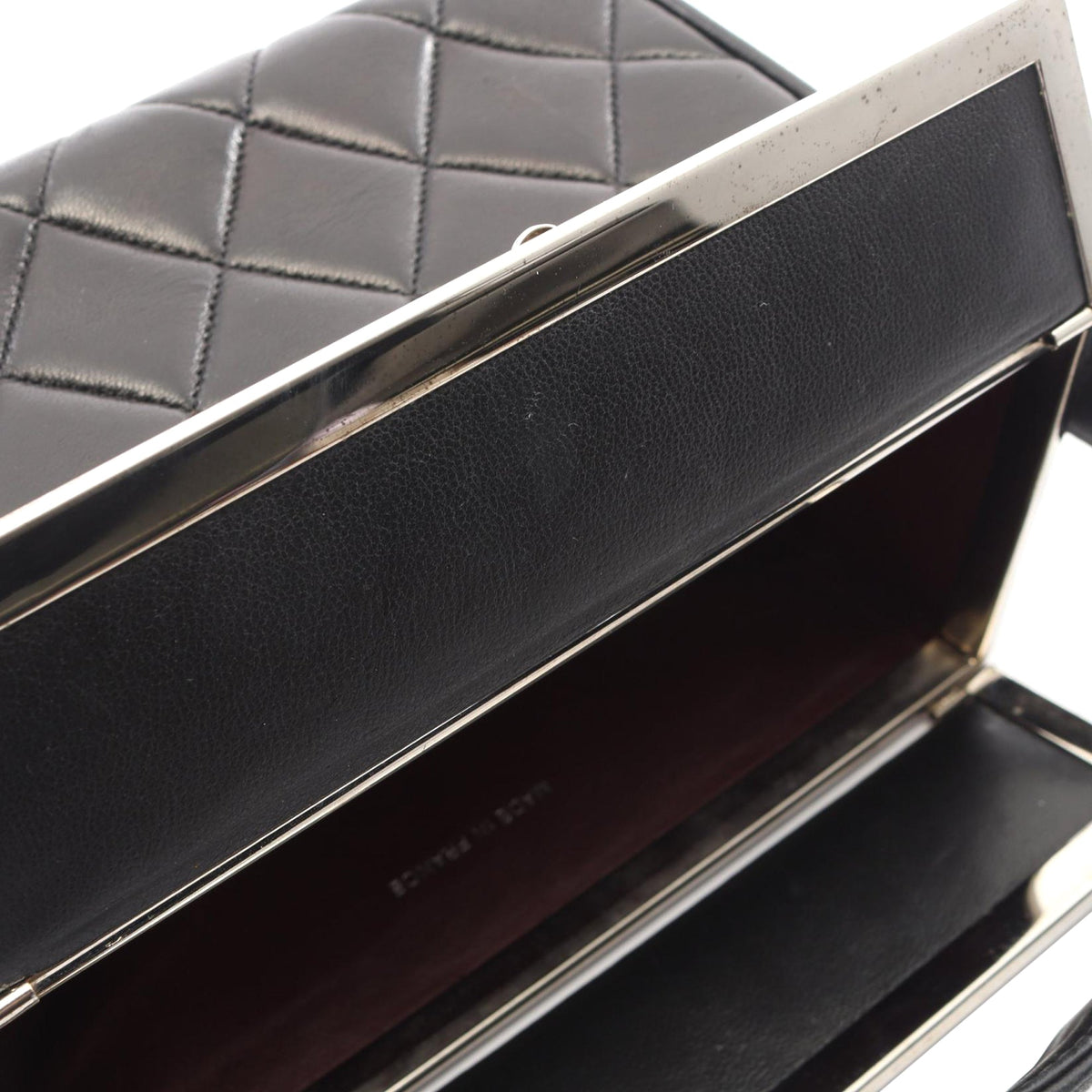 Chanel Quilted Lambskin Leather Box Bag