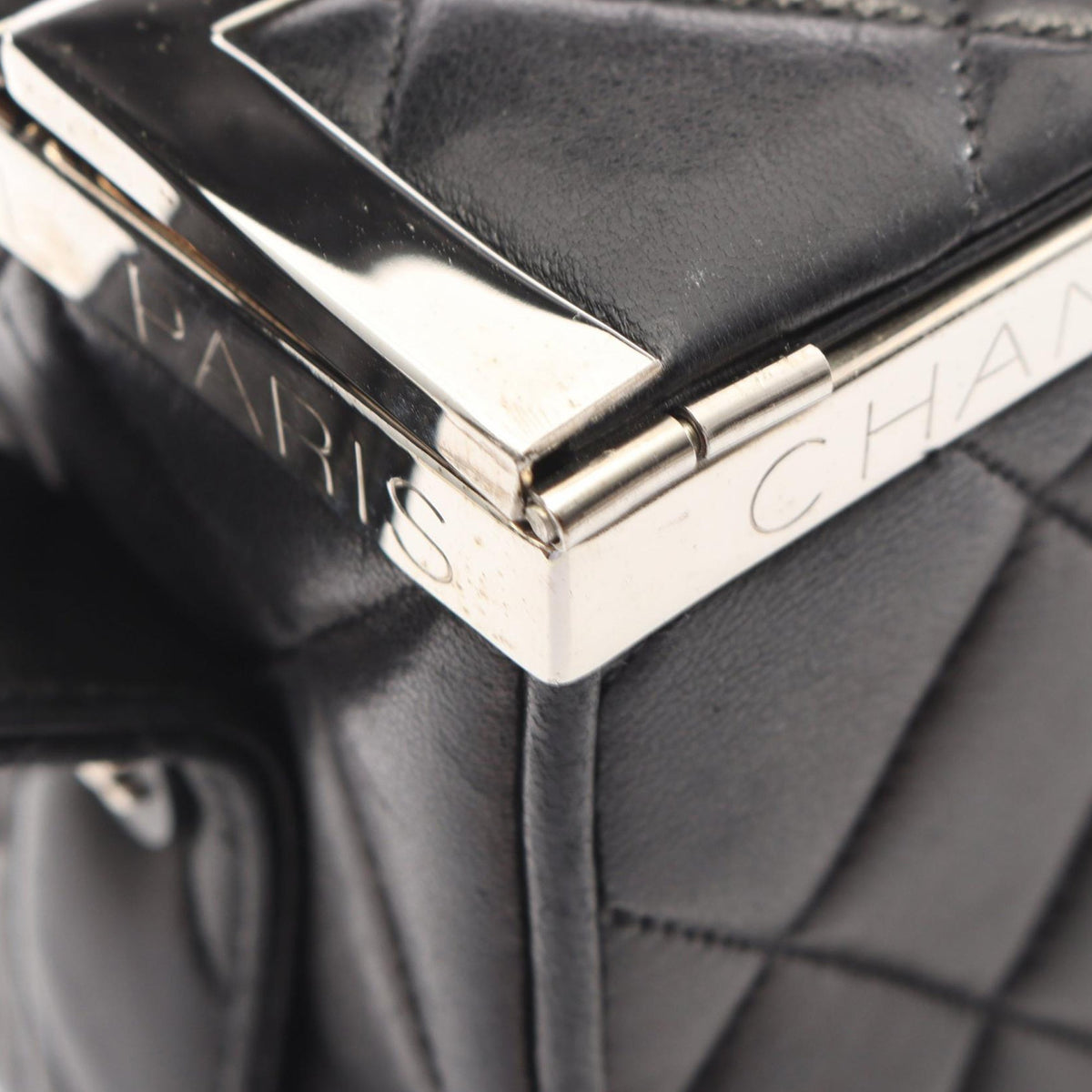 Chanel Quilted Lambskin Leather Box Bag