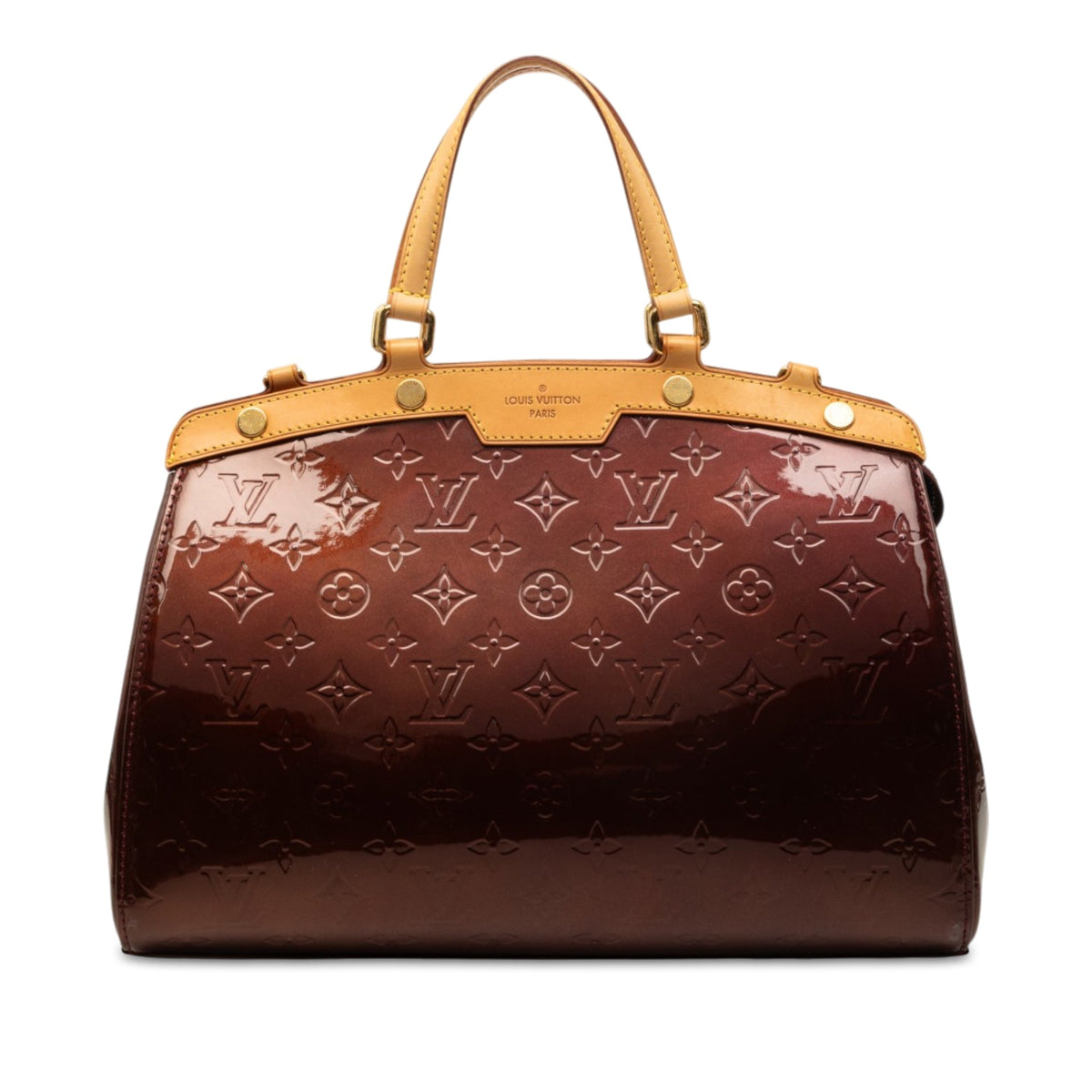 Louis Vuitton Monogram Vernis Brea MM — Red