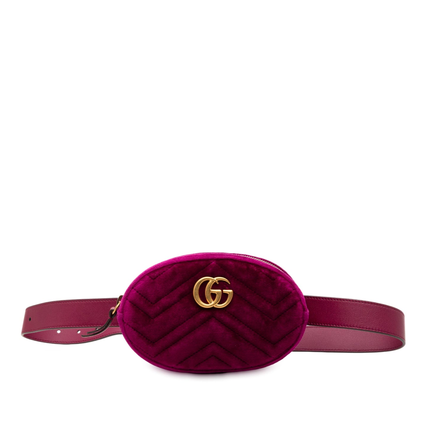 Gucci GG Marmont Matelasse Velvet Belt Bag
