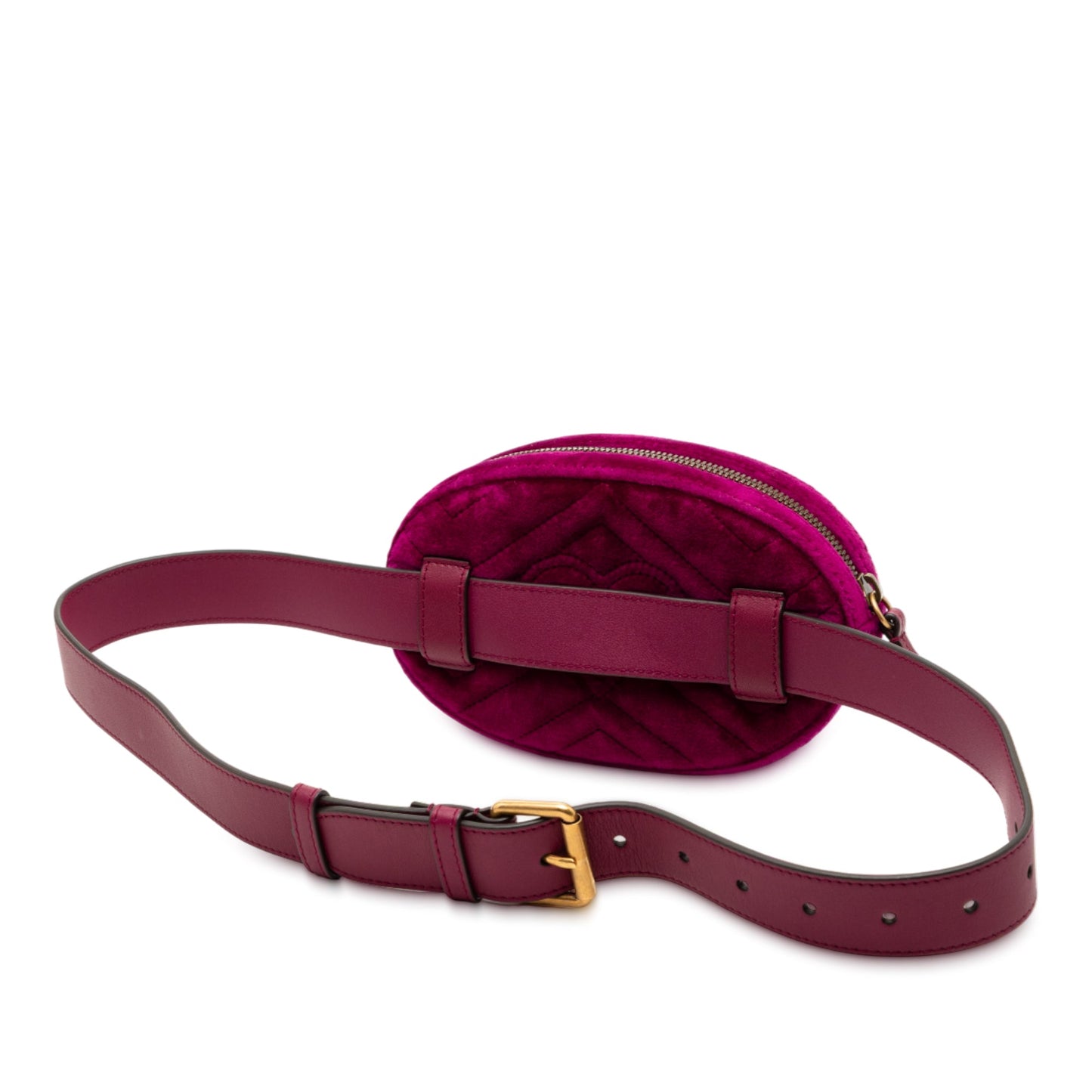 Gucci GG Marmont Matelasse Velvet Belt Bag