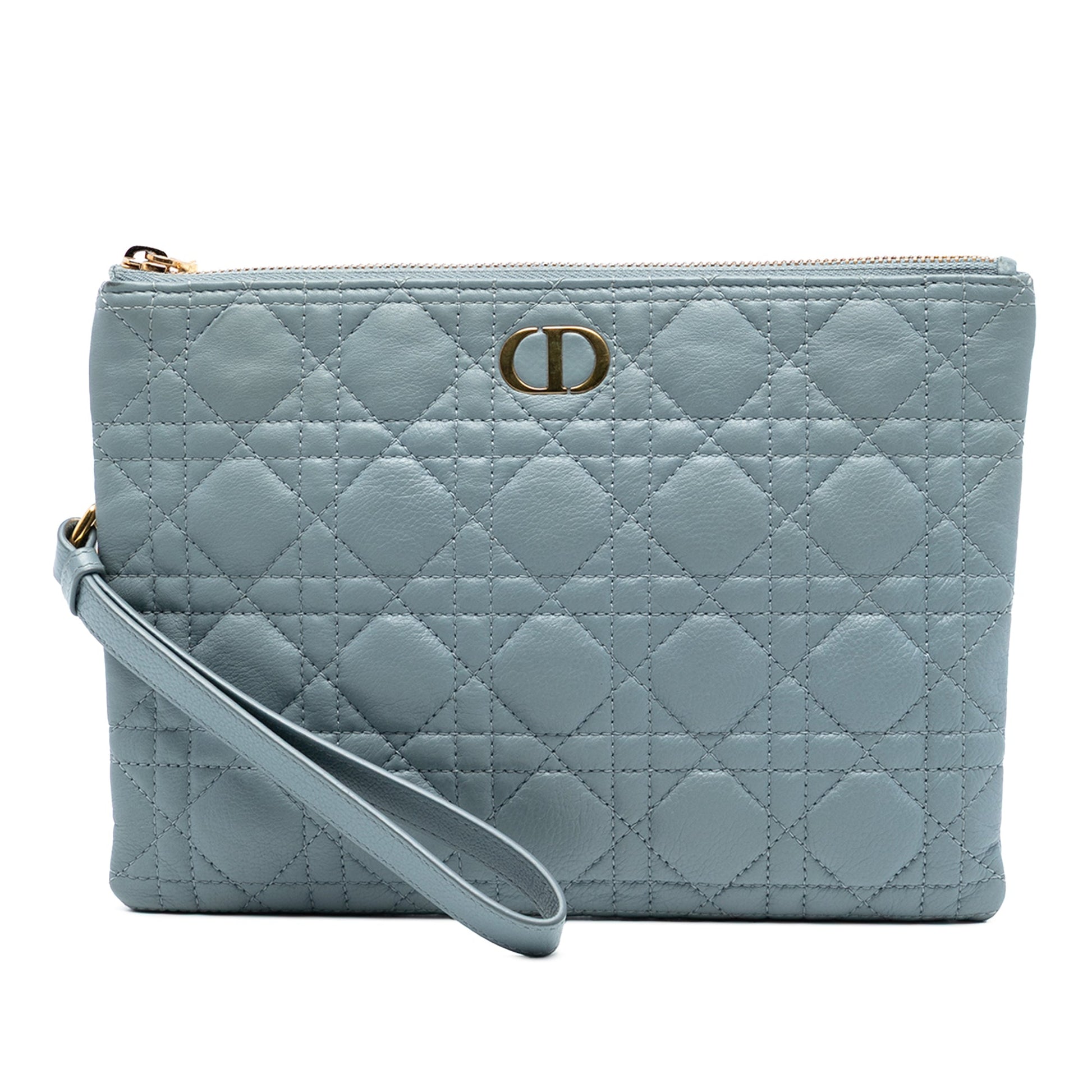 Dior Medium Calfskin Cannage Caro Daily Pouch