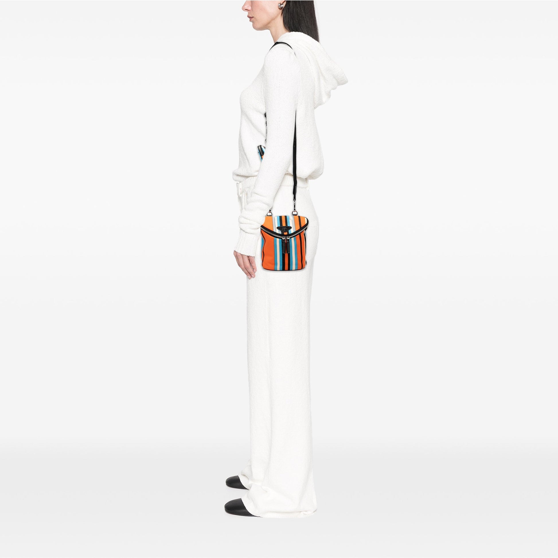 Prada Canvas Canapa Baiadera Crossbody
