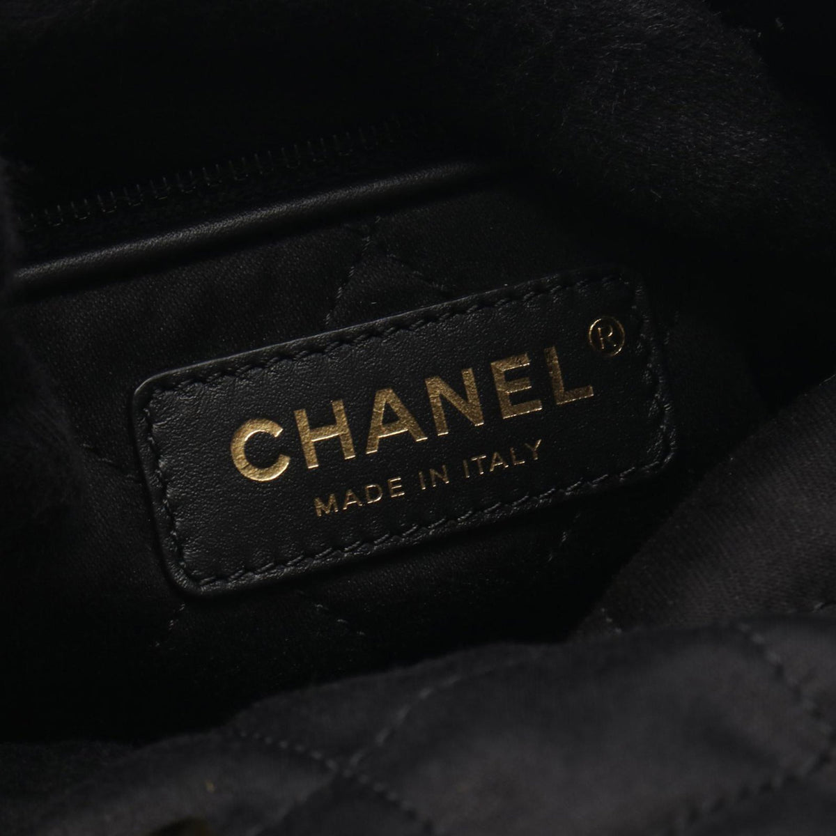 Chanel Large Quilted Shiny Calfskin 22 Backpack