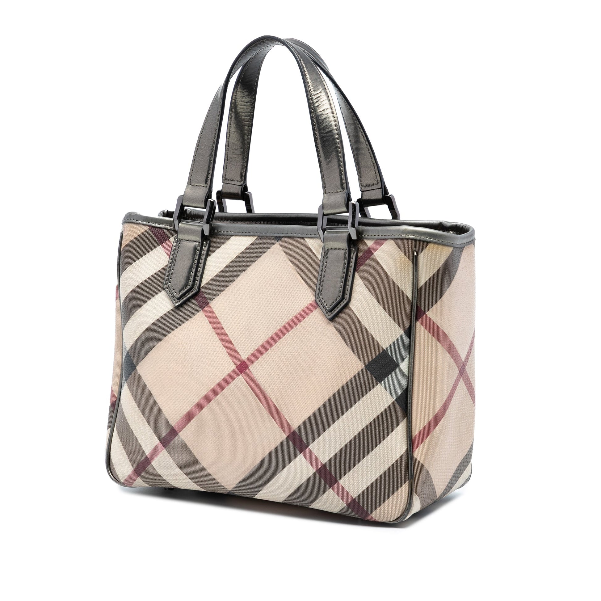 Burberry Supernova Check Coated Canvas Tote