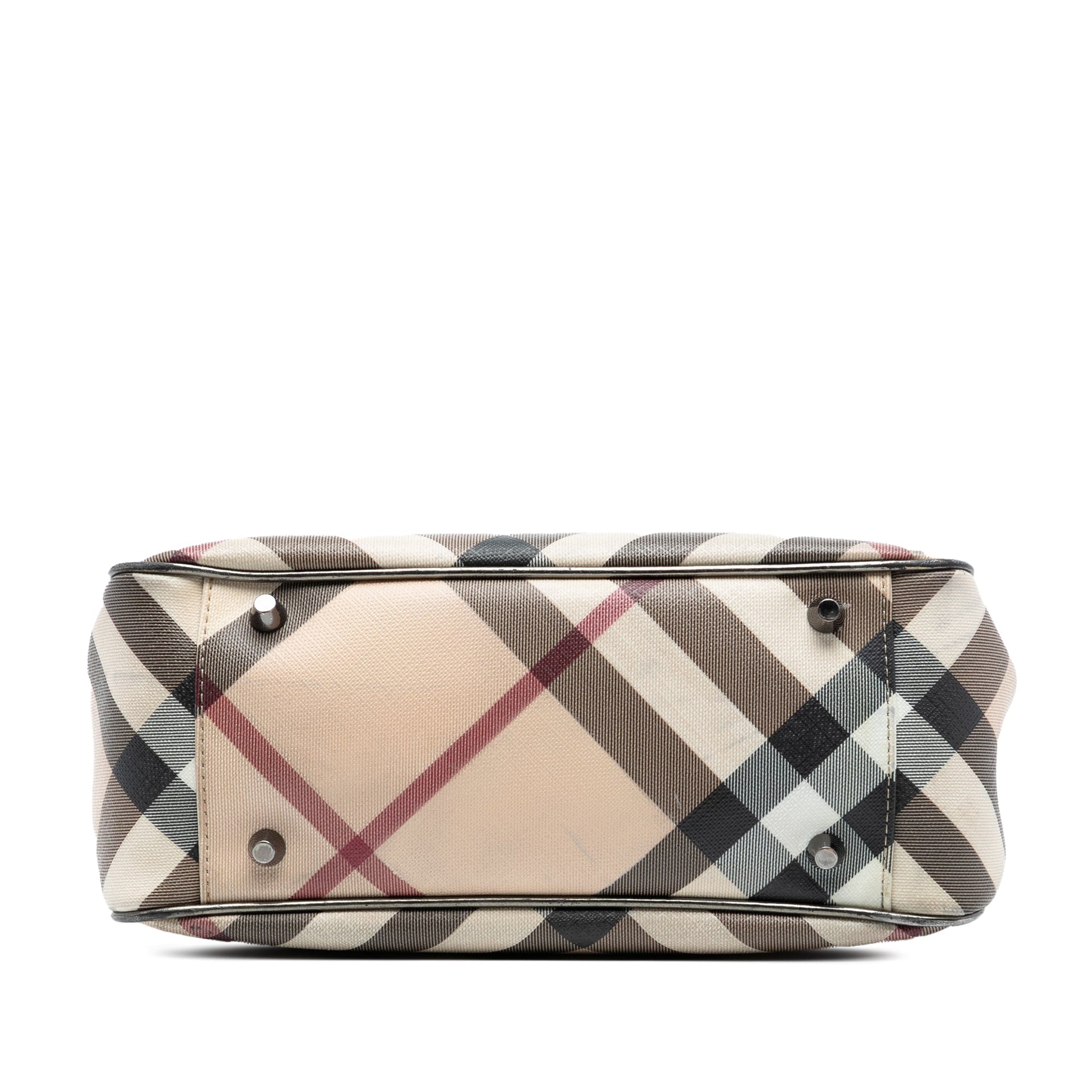 Burberry Supernova Check Coated Canvas Tote