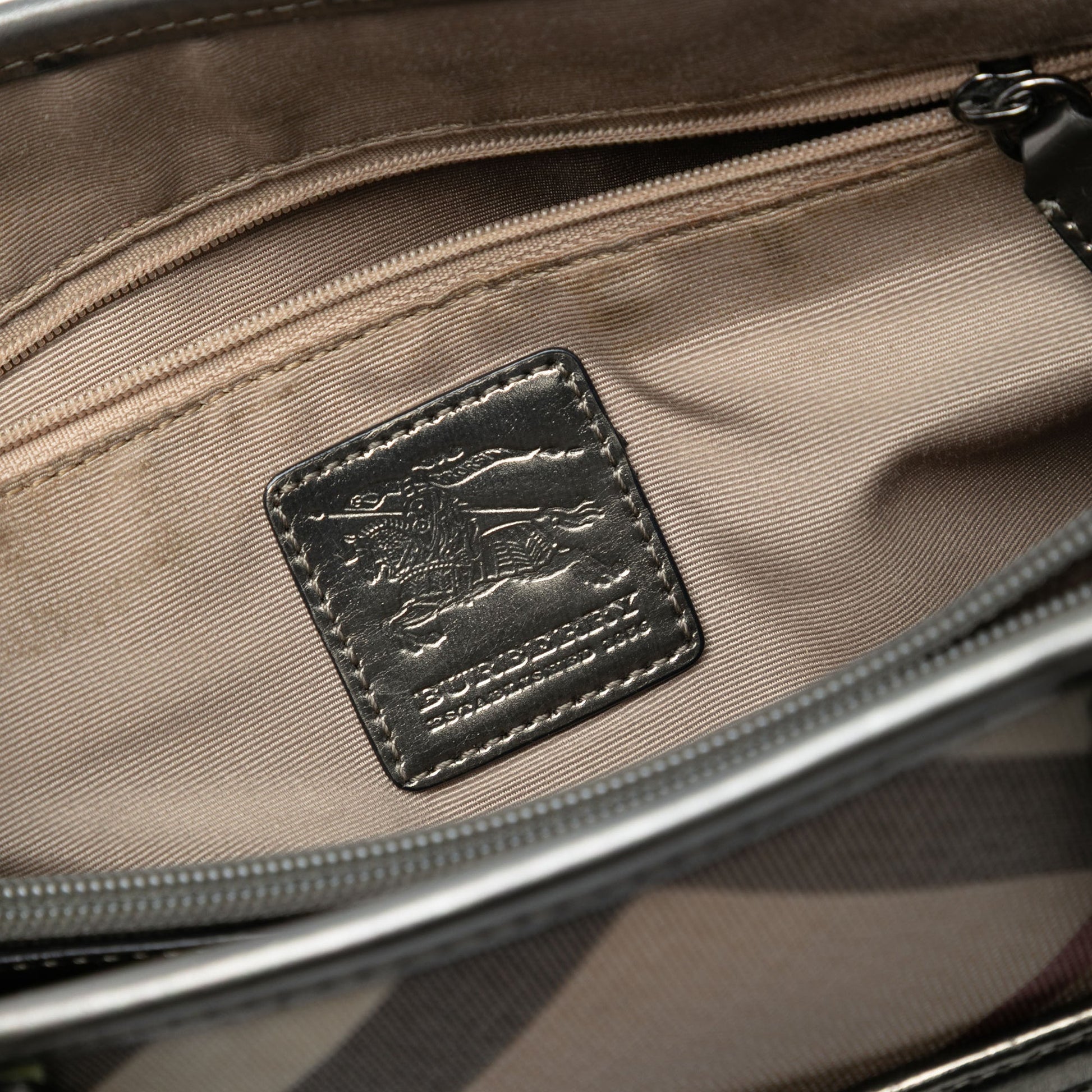 Burberry Supernova Check Coated Canvas Tote