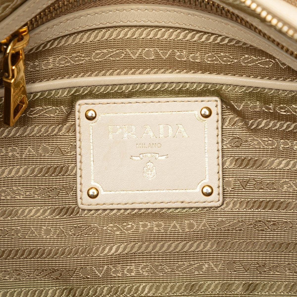Prada Canvas Canapa Logo Shoulder Bag