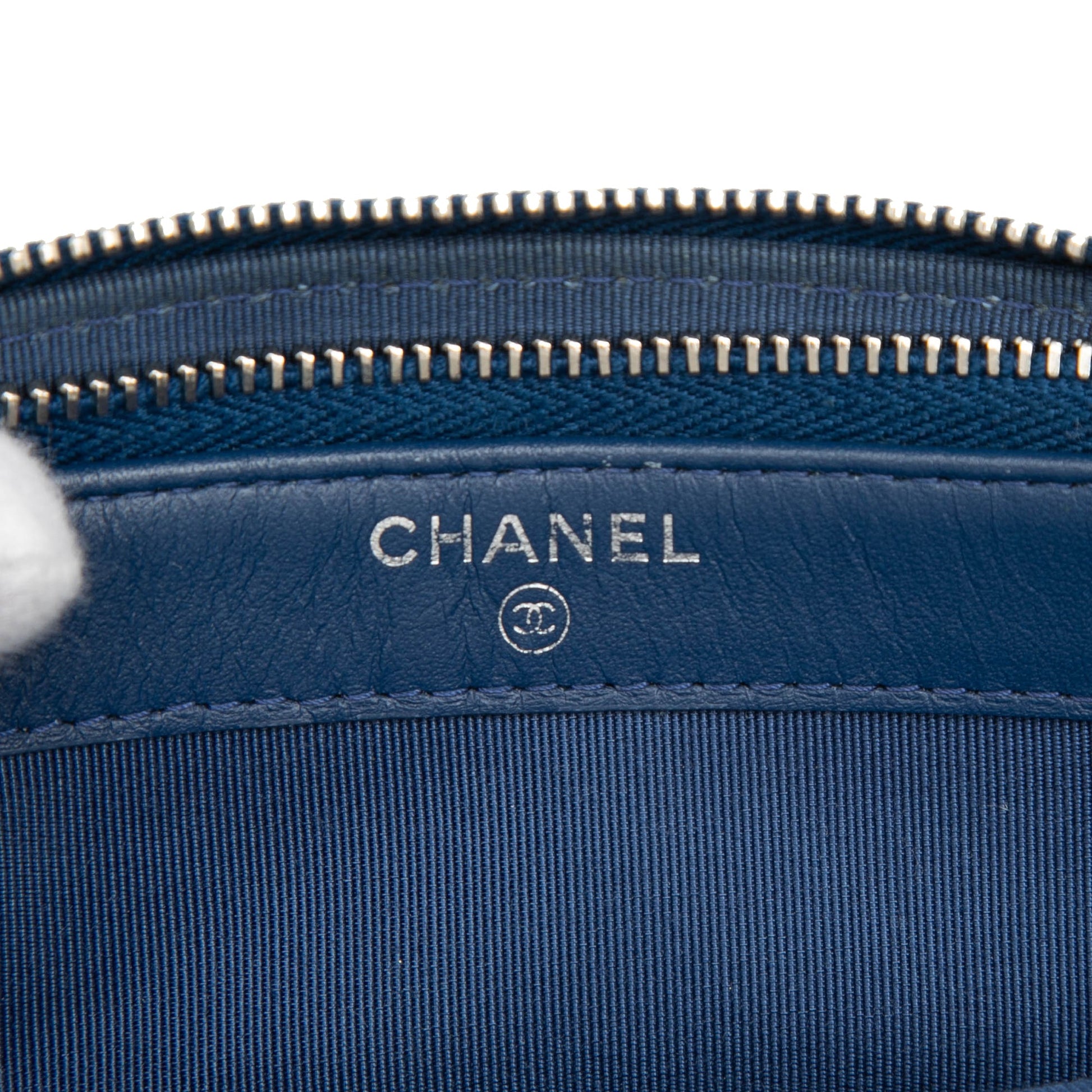 Small Quilted Caviar Clutch With Chain