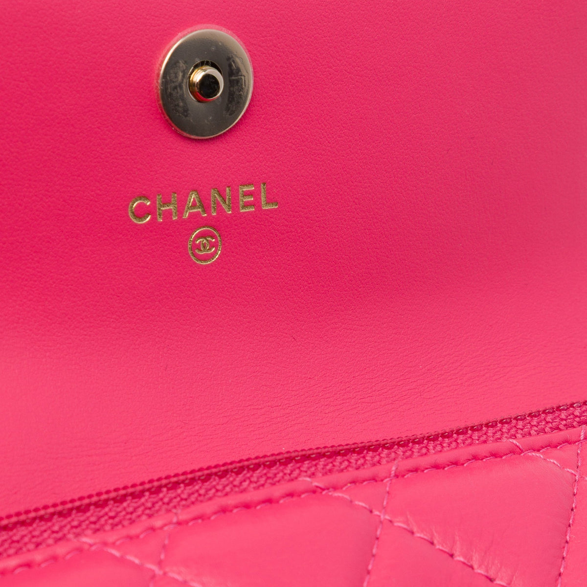 Chanel Quilted Lambskin Maxi Pearls Clutch With Chain — Pink