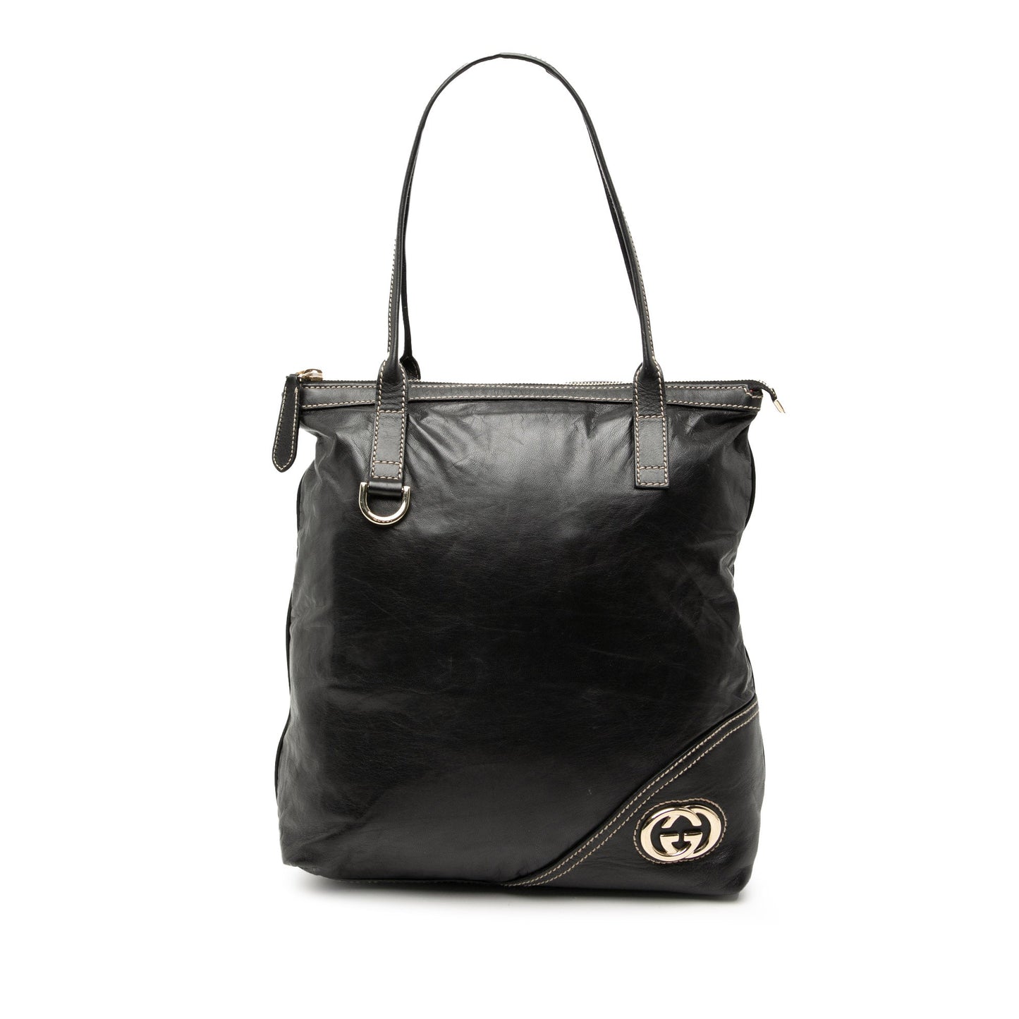 Gucci Leather Britt Tote