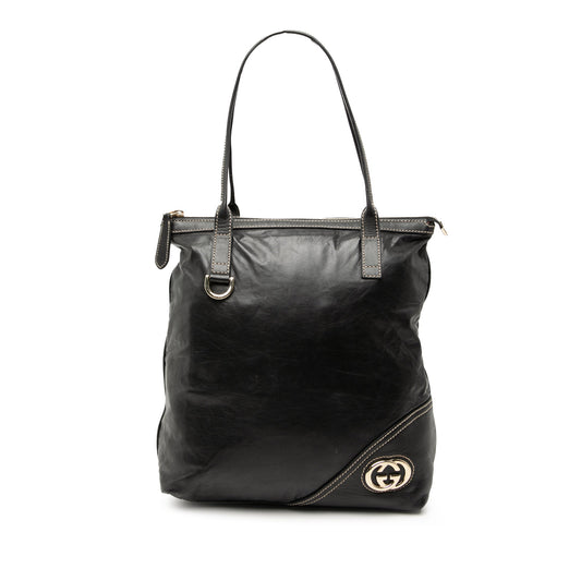 Gucci Leather Britt Tote