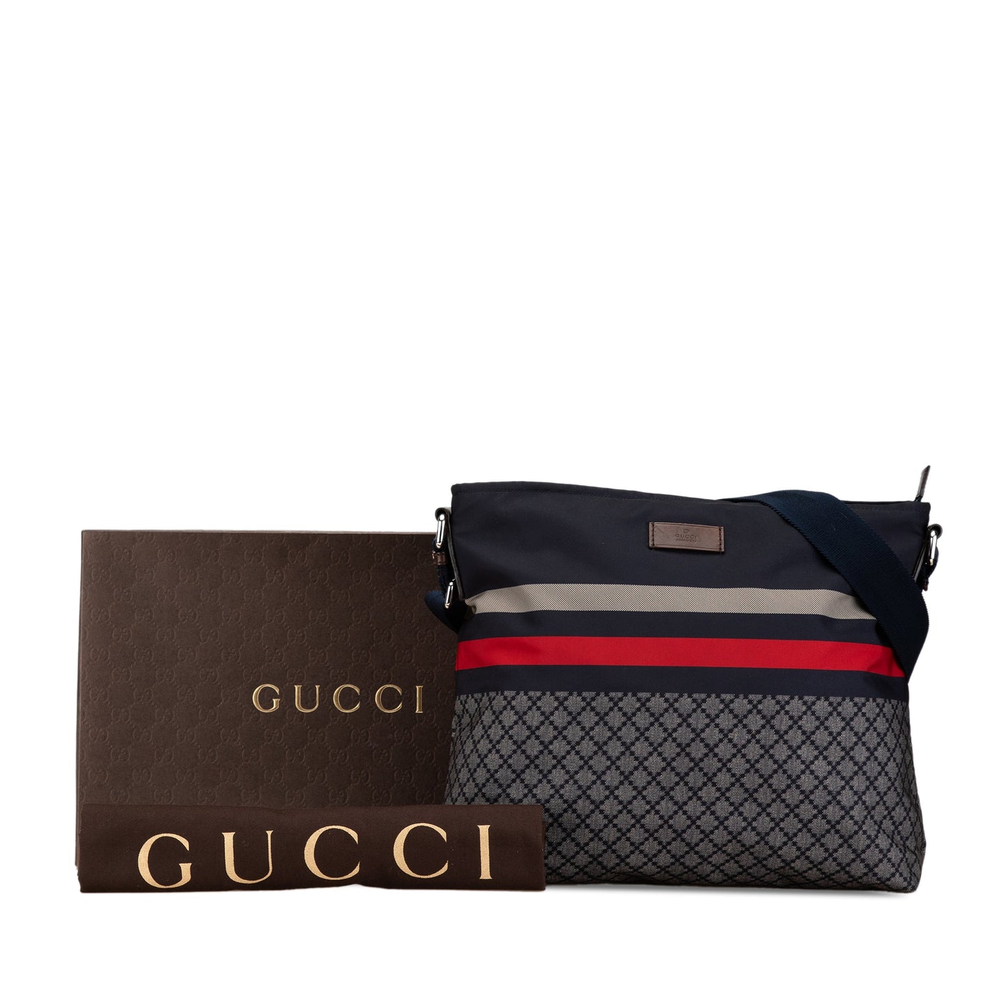 Gucci Diamante Nylon Web Crossbody