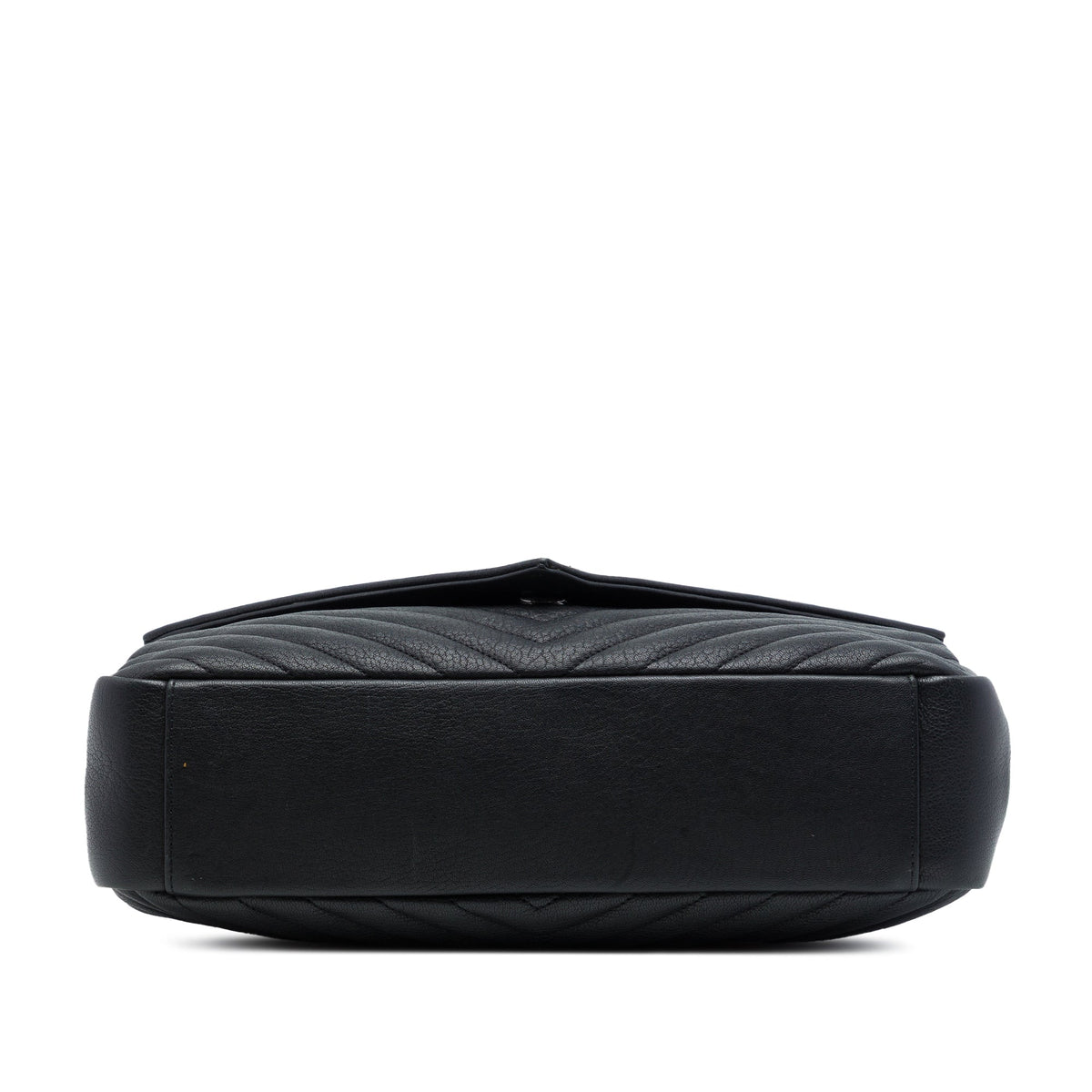 Saint Laurent Large Chevron Sheepskin Monogram College Satchel