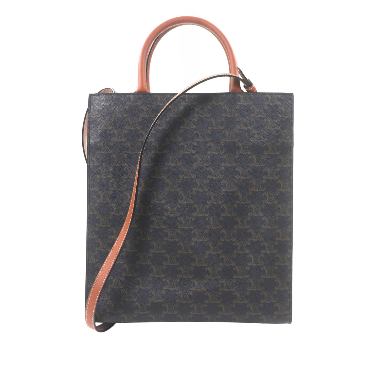 Celine Small Triomphe Coated Canvas Vertical Cabas Tote