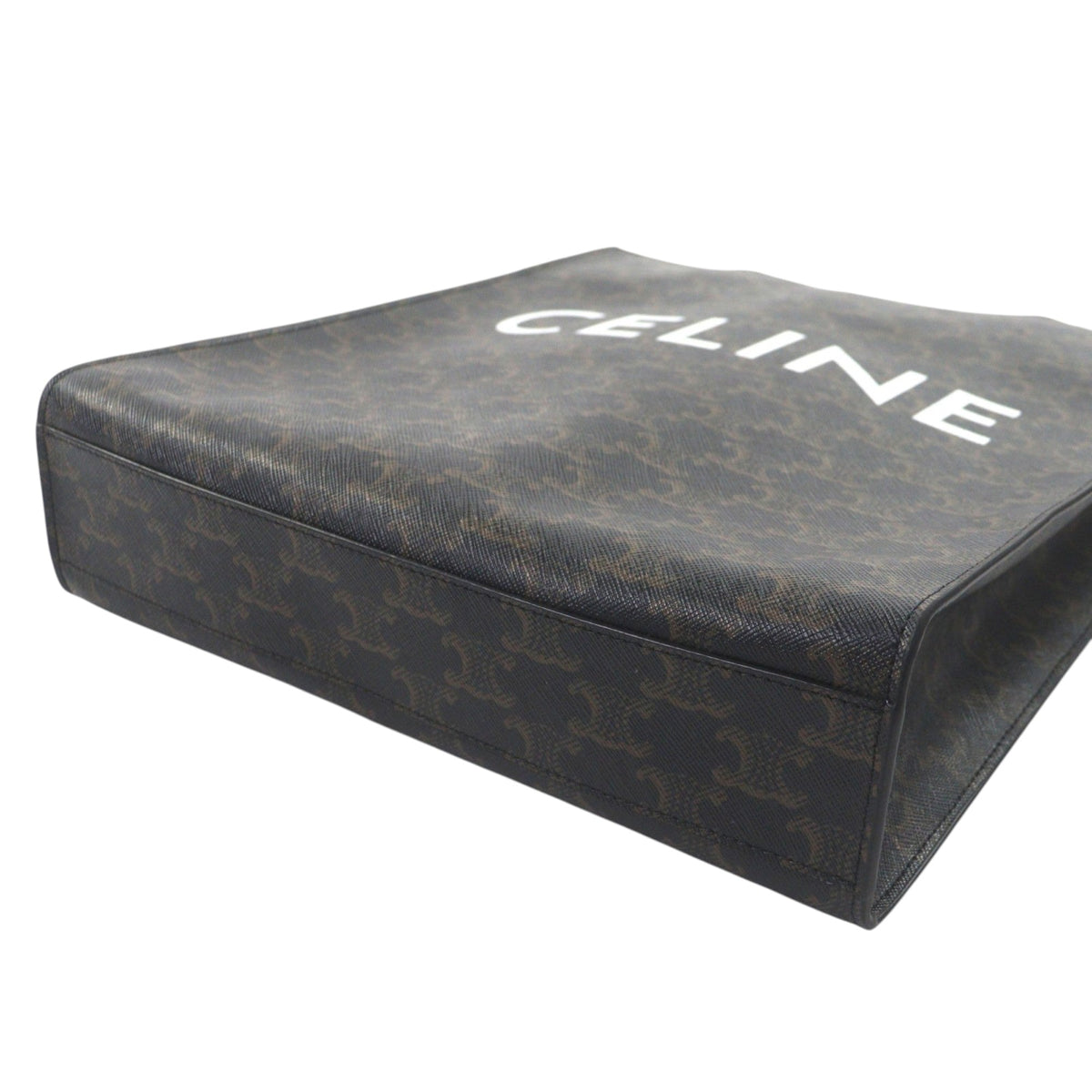 Celine Small Triomphe Coated Canvas Vertical Cabas Tote
