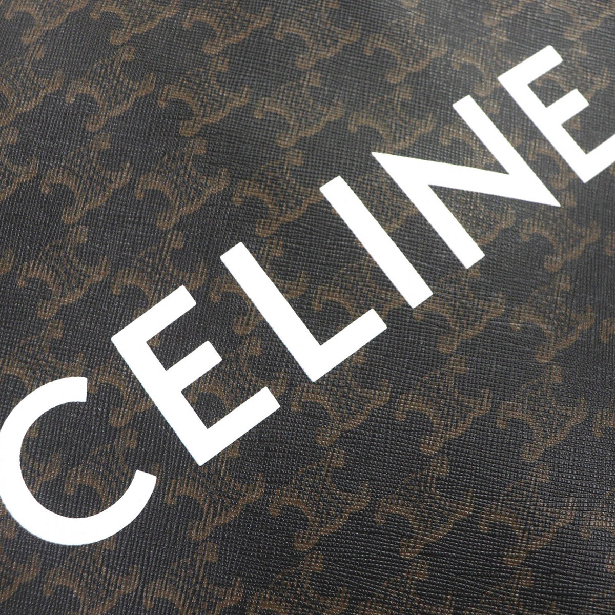 Celine Small Triomphe Coated Canvas Vertical Cabas Tote