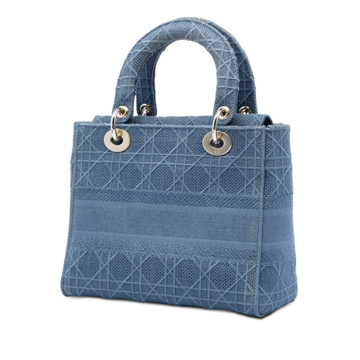 Dior Medium Embroidered Canvas Cannage Lady D Lite