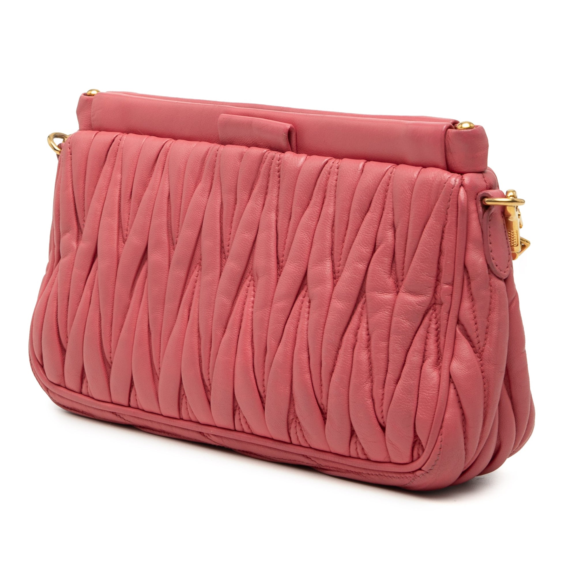 Miu Miu Matelasse Nappa Frame Shoulder Bag