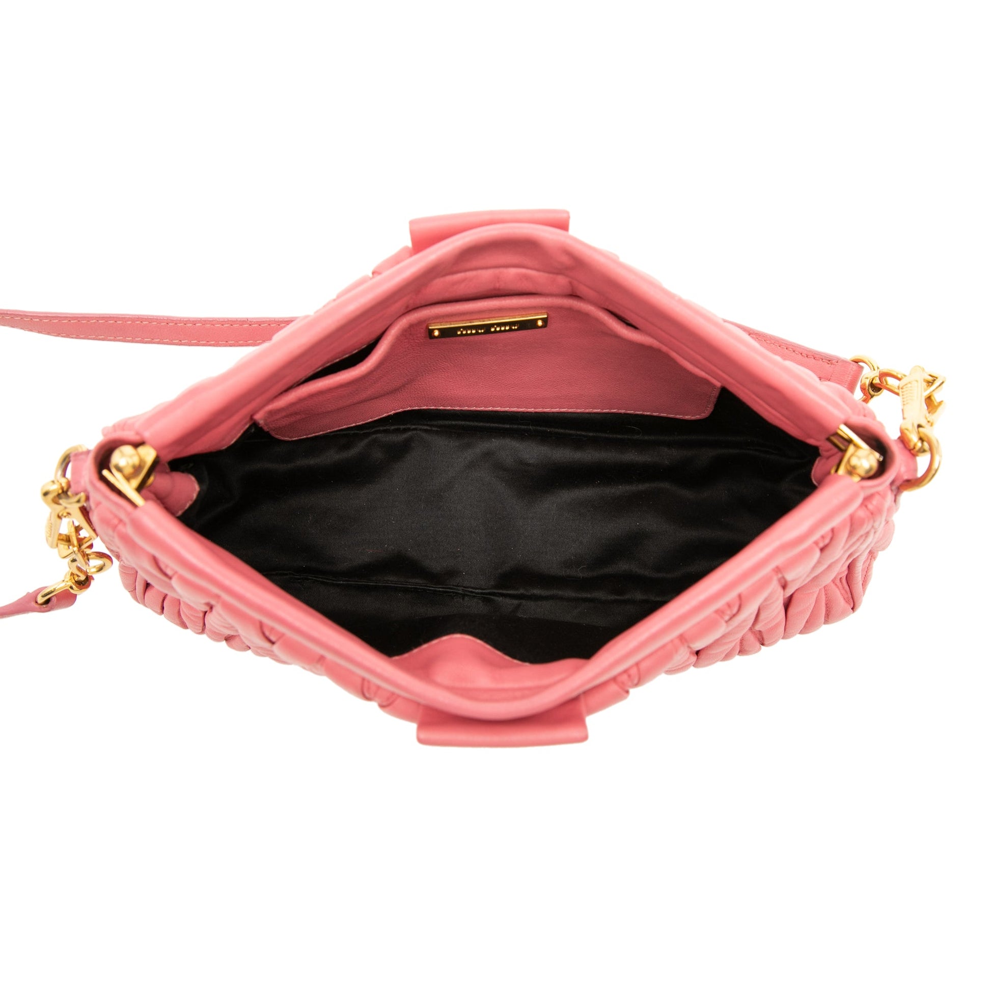 Miu Miu Matelasse Nappa Frame Shoulder Bag