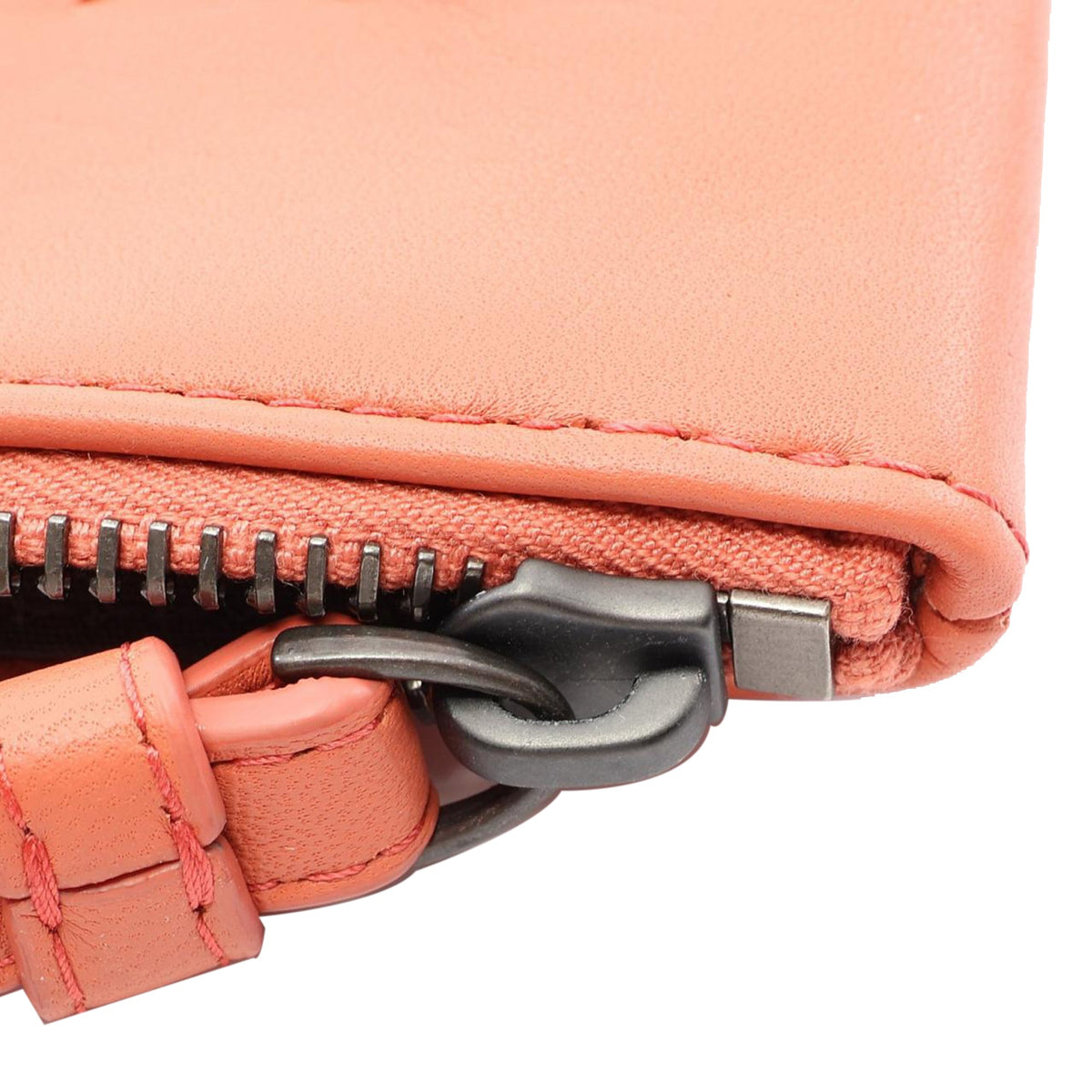 Bottega Veneta Nappa Intrecciato Clutch — Orange