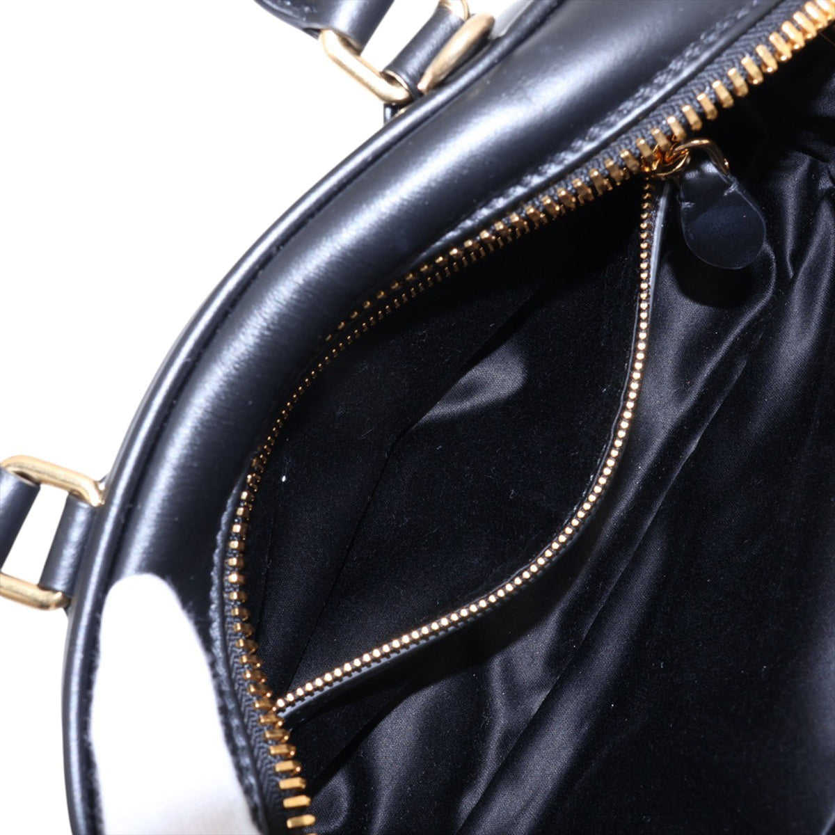 Miu Miu Small Leather Arcadie Satchel — Black