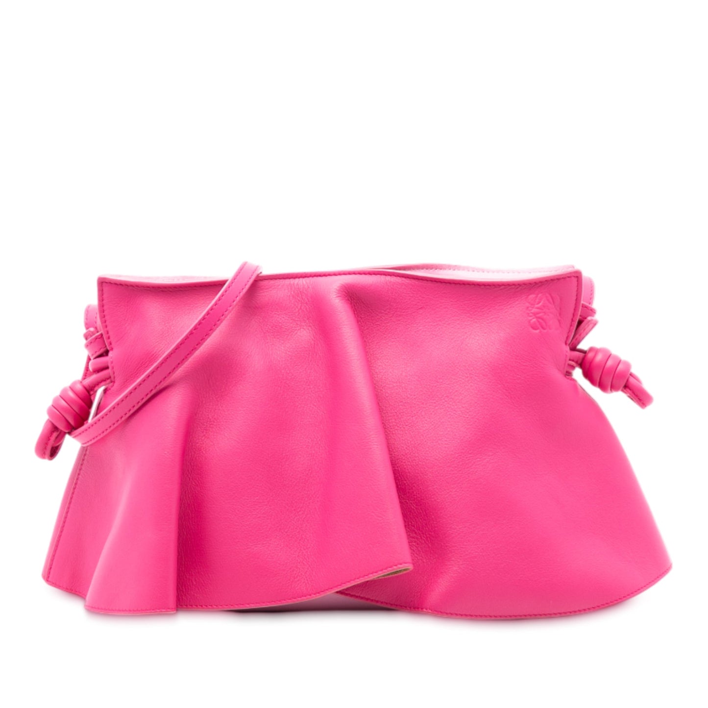 LOEWE Paula Ibiza Mini Petal Nappa Flamenco Knot Crossbody