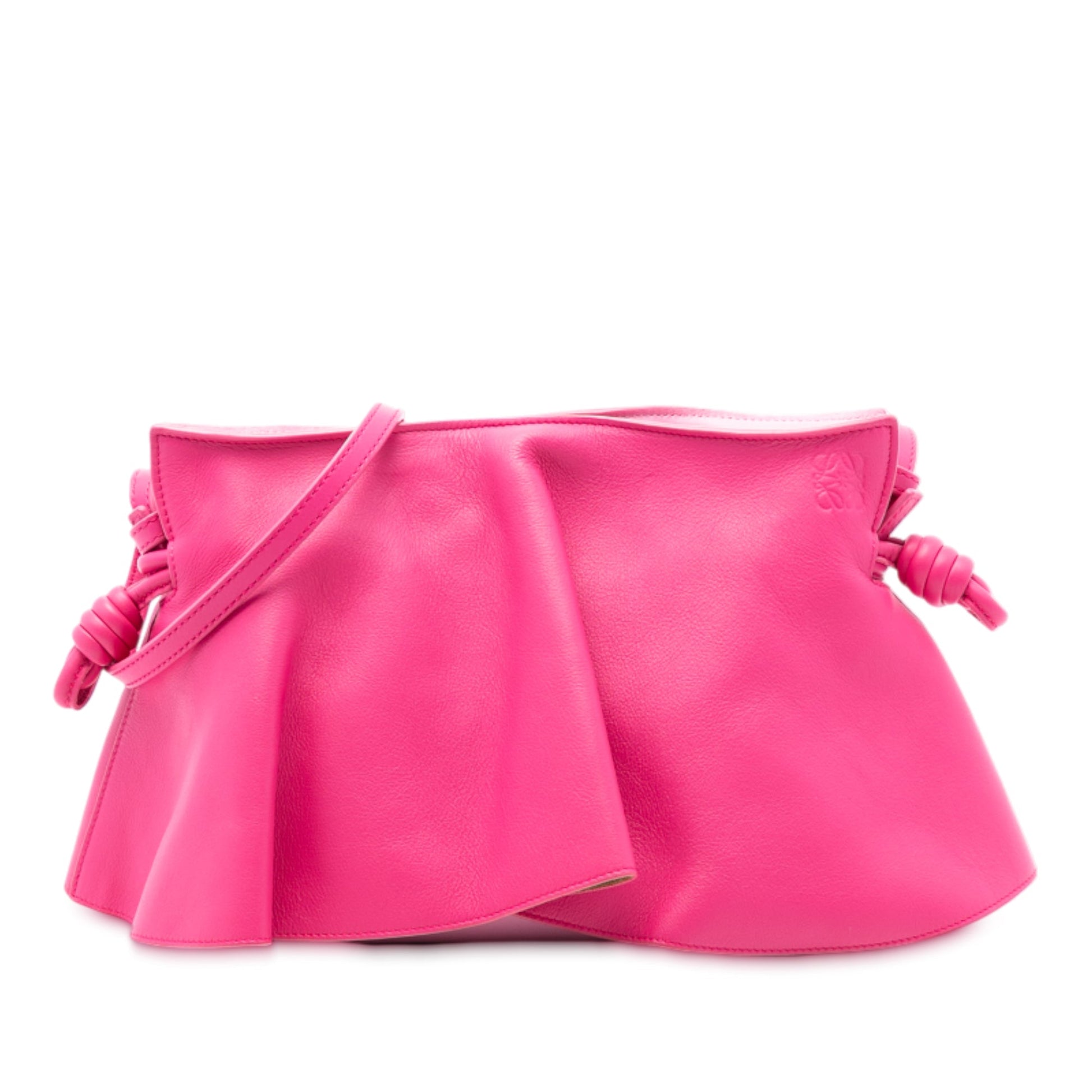 LOEWE Paula Ibiza Mini Petal Nappa Flamenco Knot Crossbody