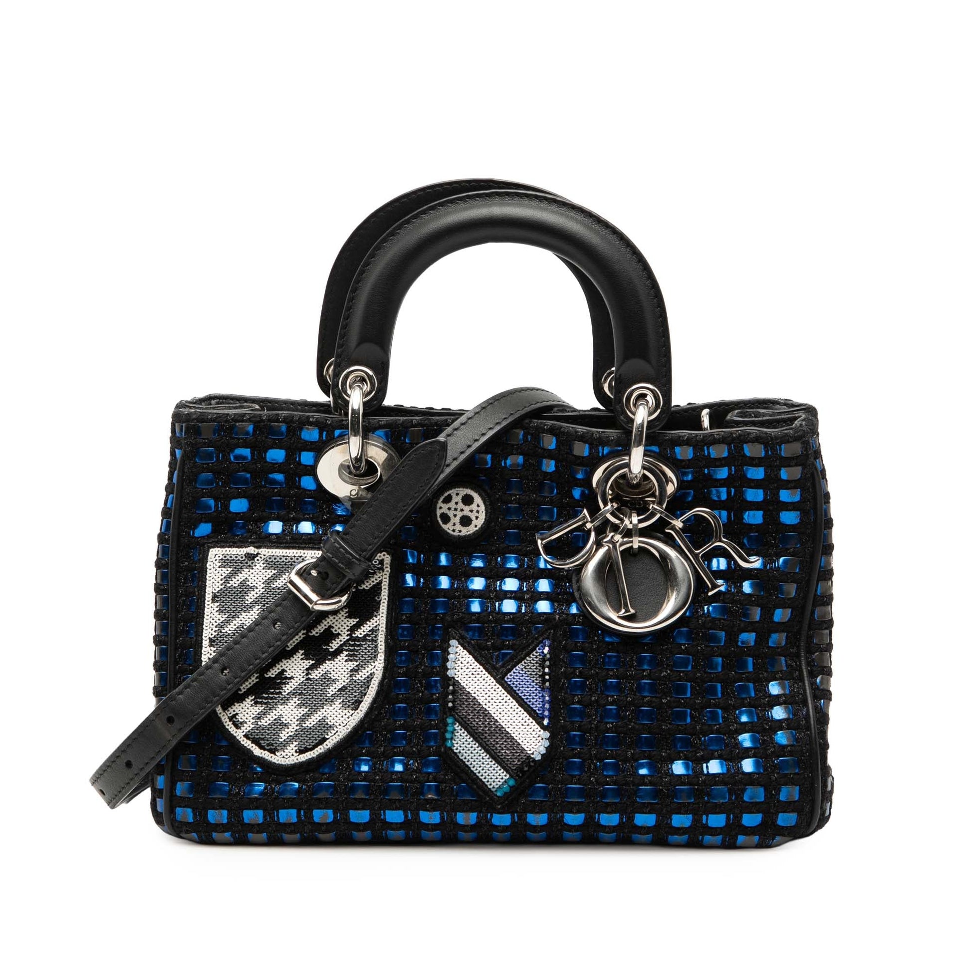 Dior Small Tweed Patch Diorissimo Tote