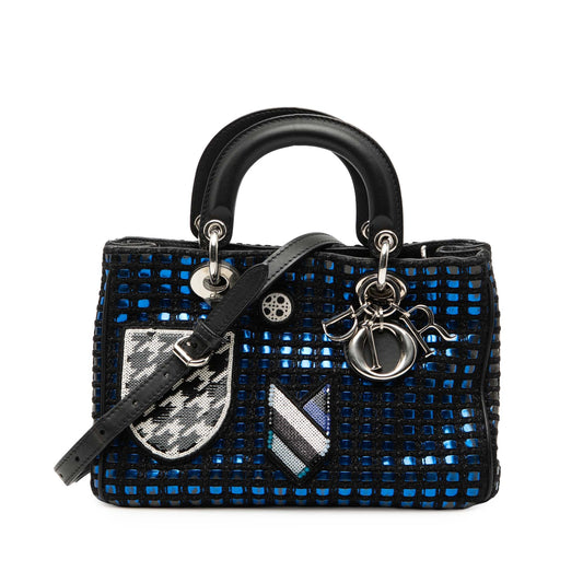 Dior Small Tweed Patch Diorissimo Tote