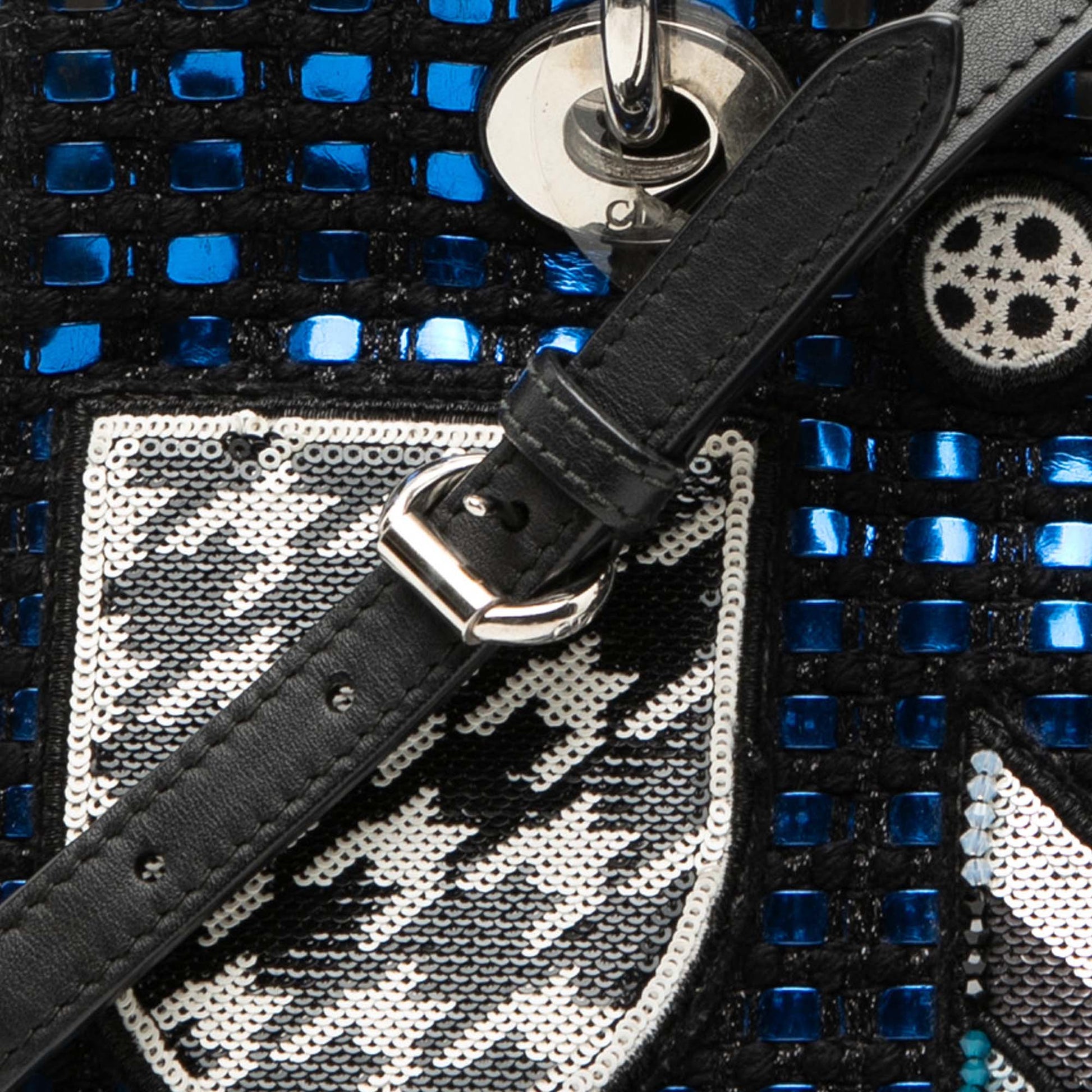 Dior Small Tweed Patch Diorissimo Tote