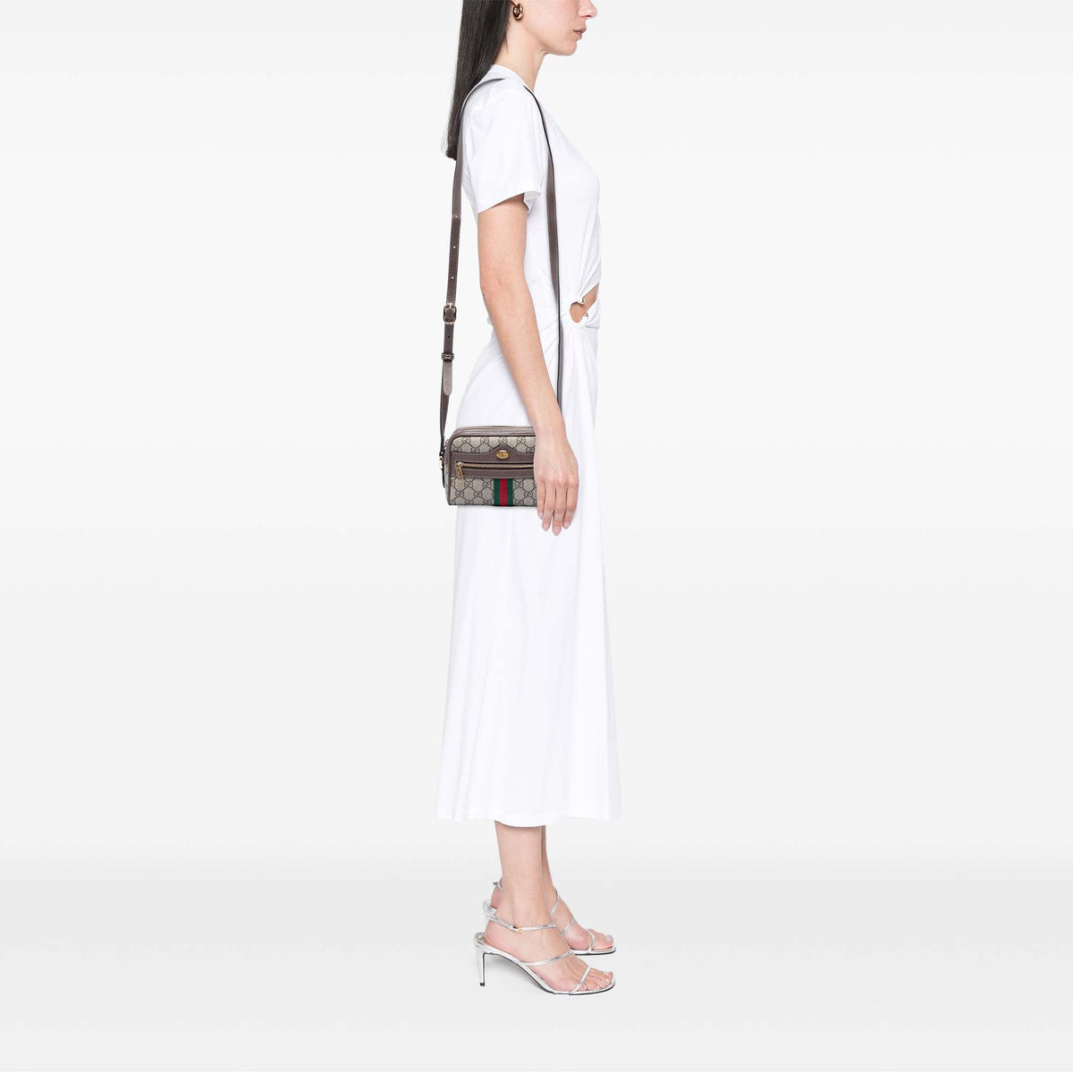 Gucci Mini GG Supreme Web Ophidia Crossbody
