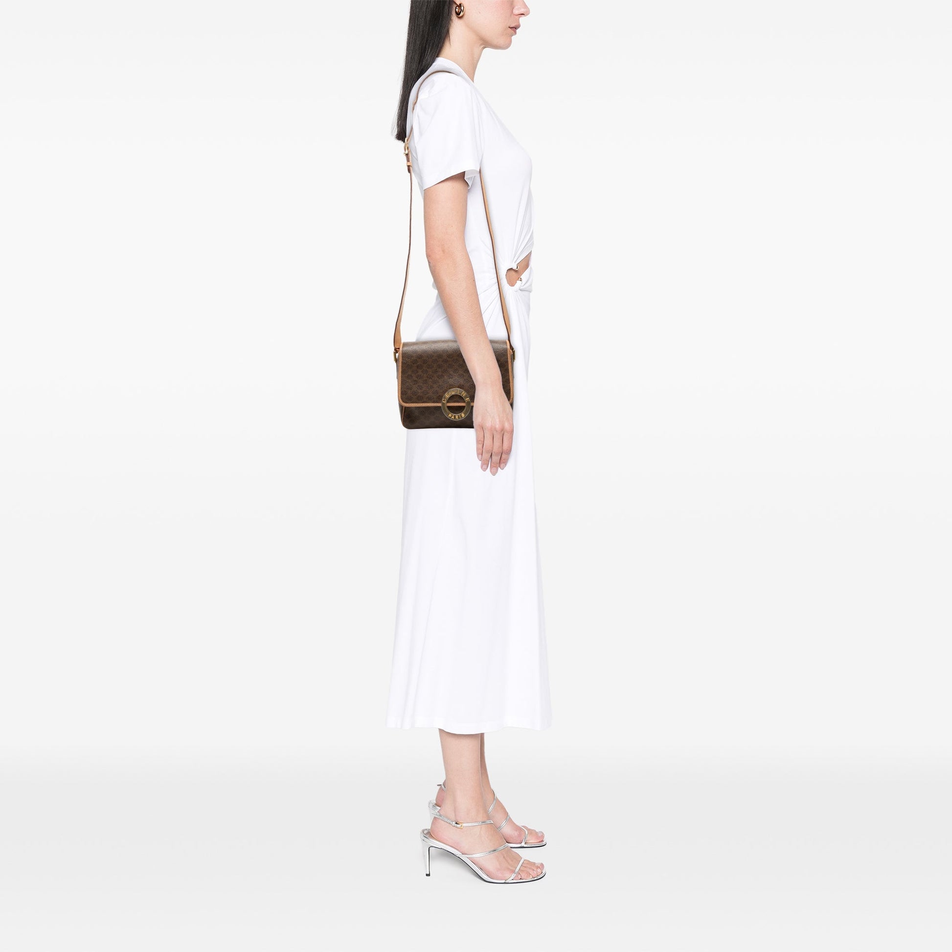 Celine Macadam Coated Canvas Crossbody