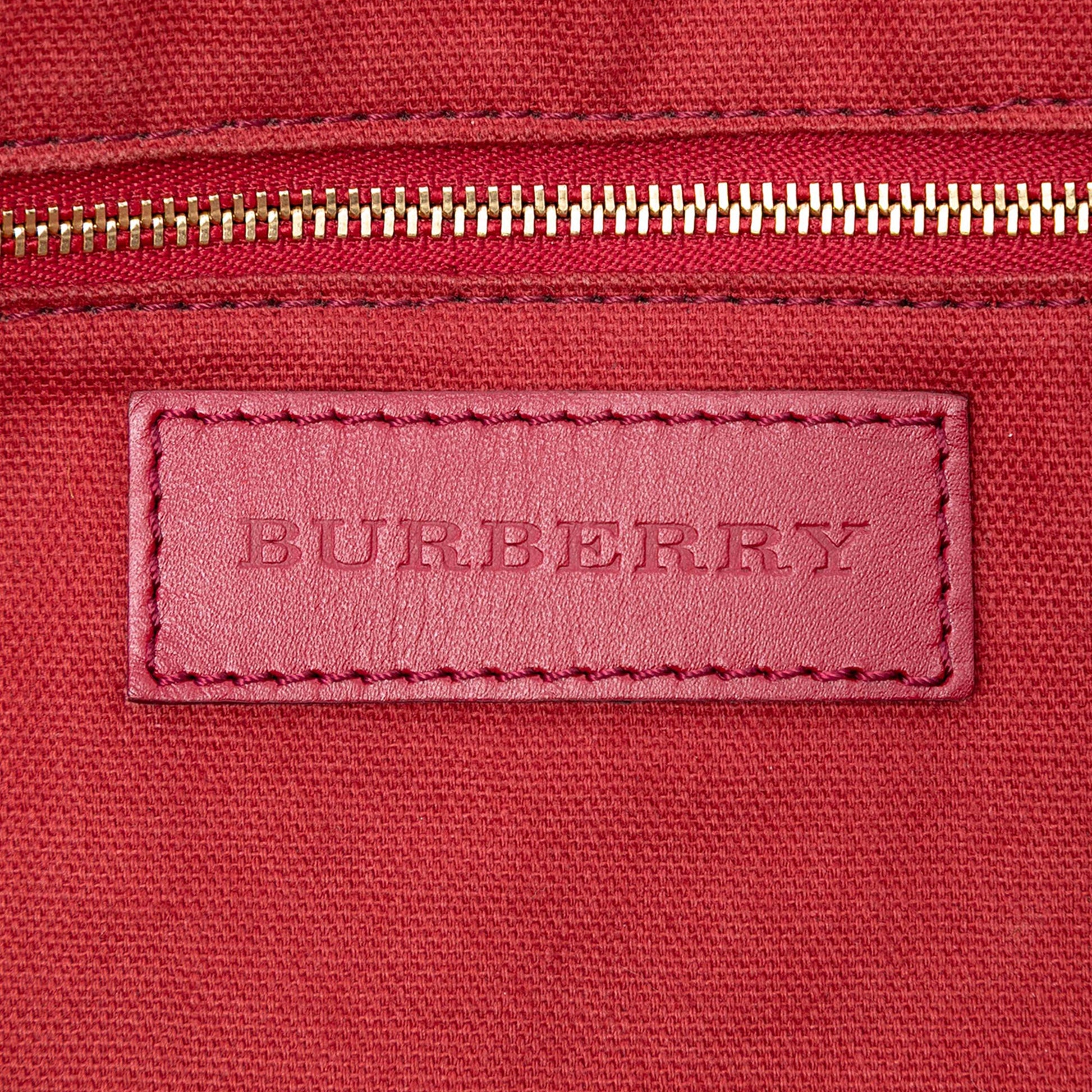 Burberry Medium Haymarket Check Coated Canvas Salisbury Tote