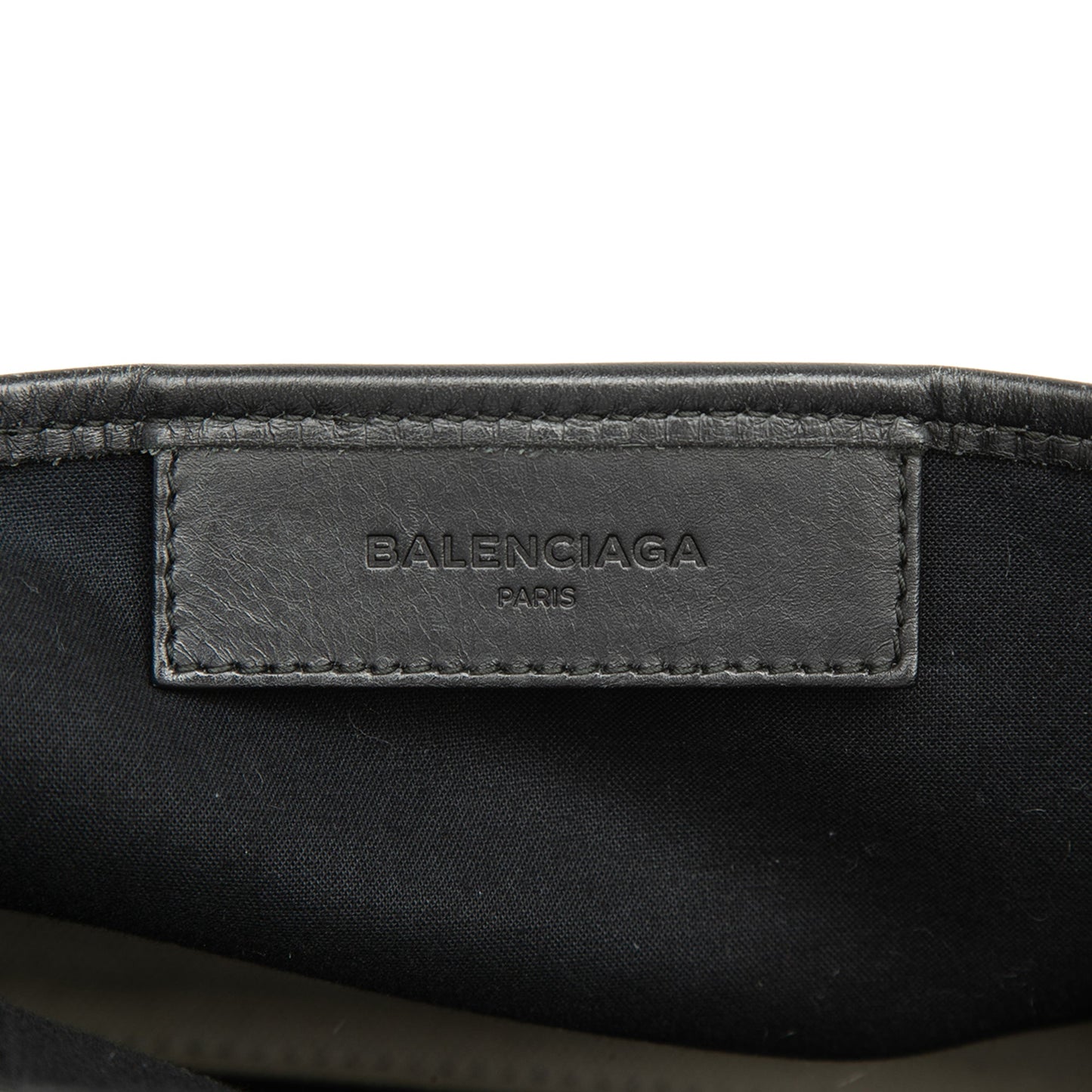 Balenciaga Canvas Navy Cabas Satchel XS