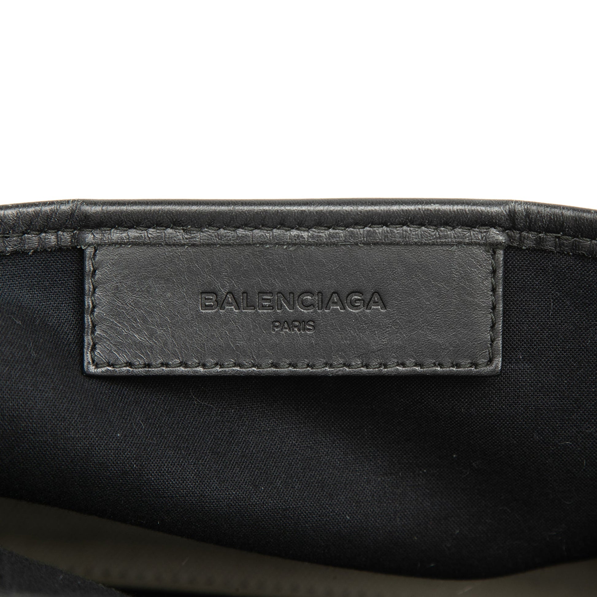 Balenciaga Canvas Navy Cabas Satchel XS