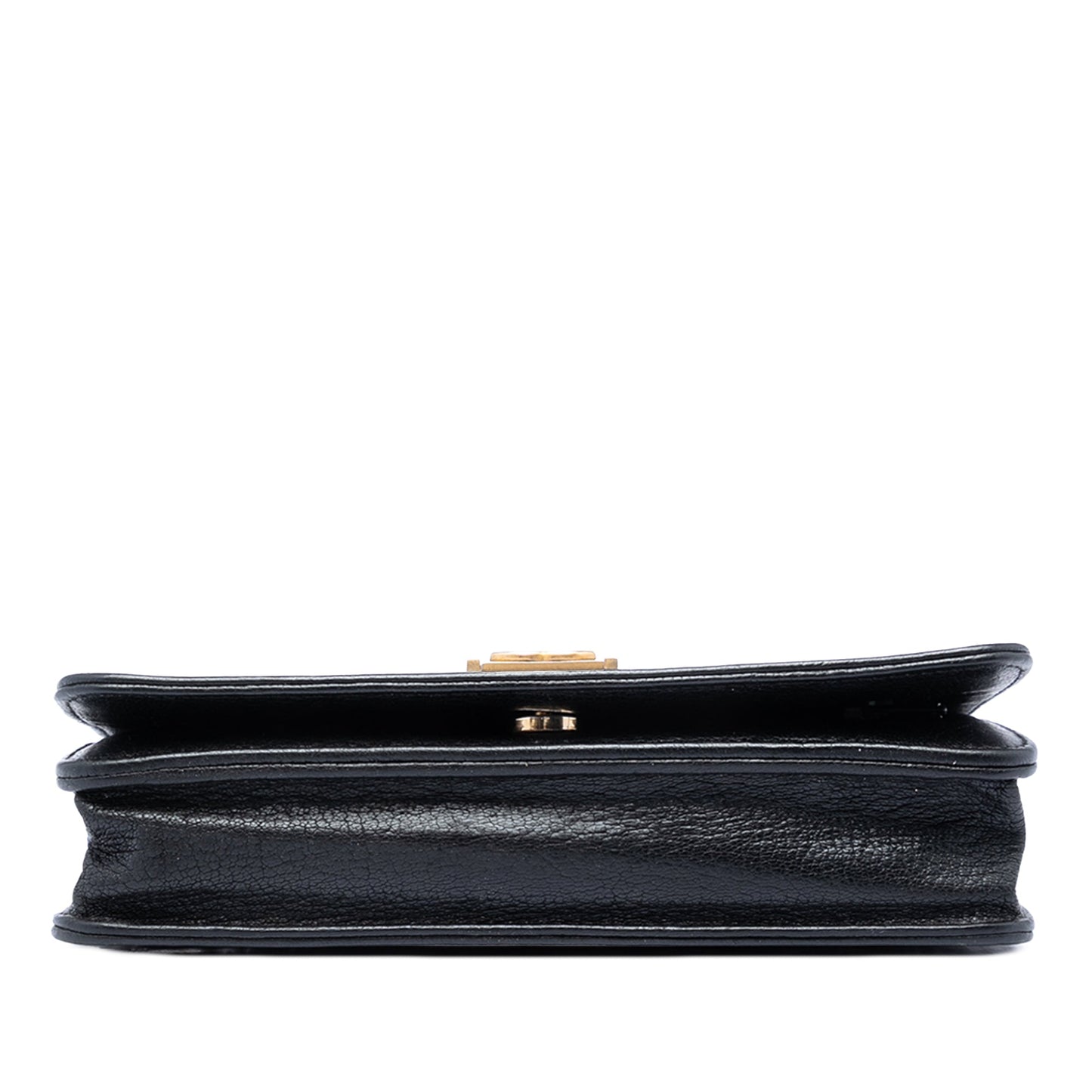 Chanel Studded Grained Calfskin Boy Wallet On Chain