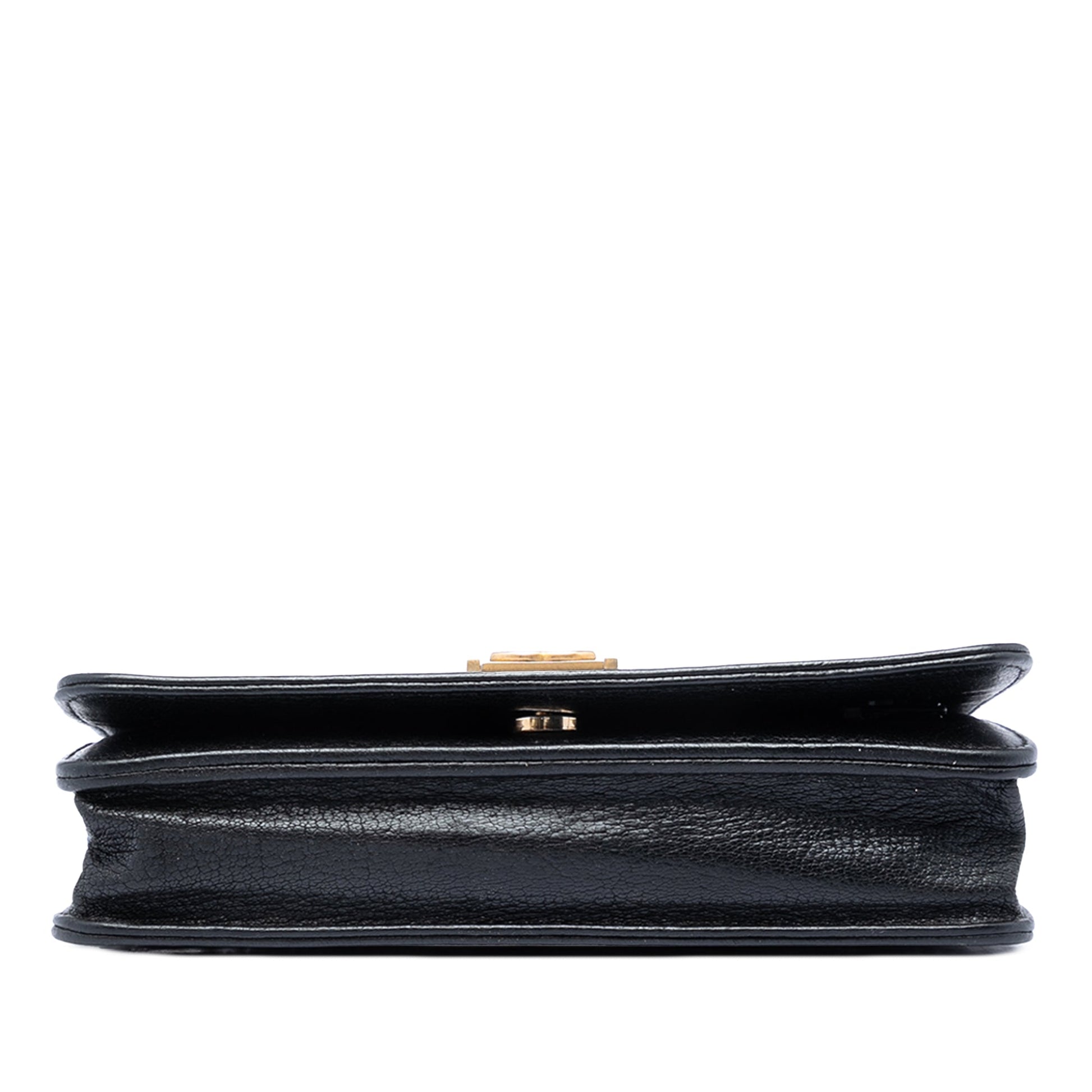 Chanel Studded Grained Calfskin Boy Wallet On Chain