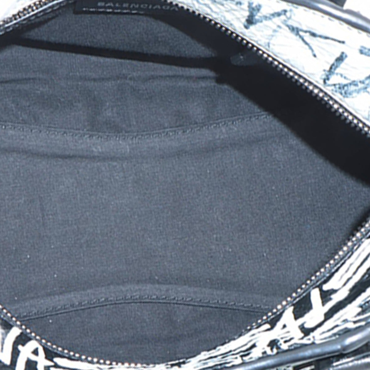 Balenciaga Lambskin Motocross Graffiti All Over Neo Cagole XS — White