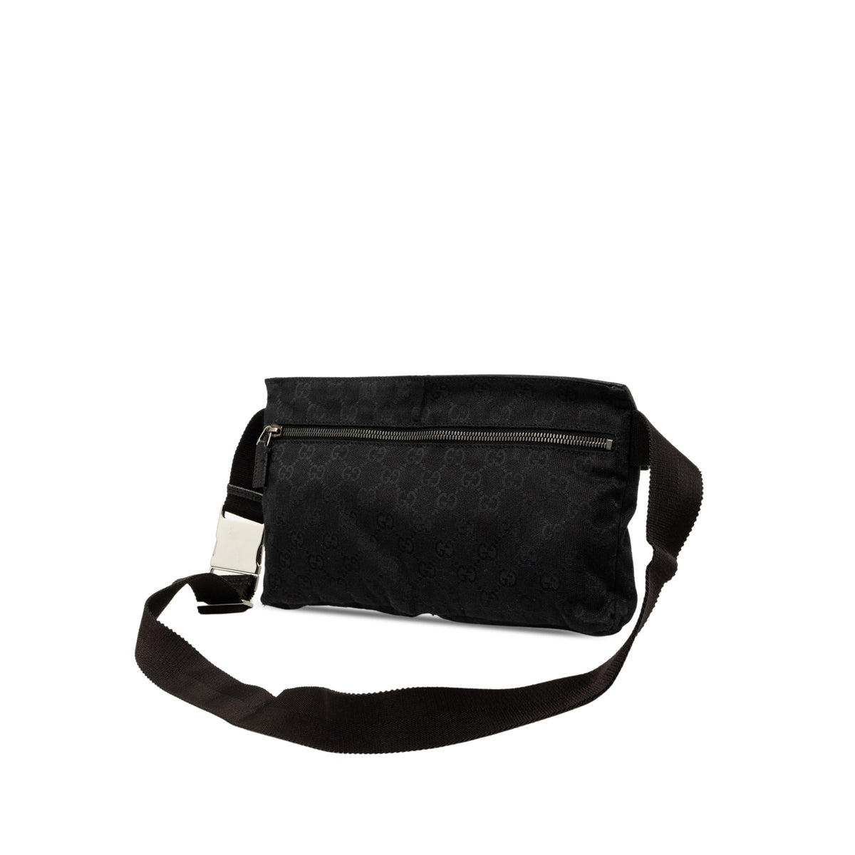 Gucci GG Canvas Double Pocket Belt Bag