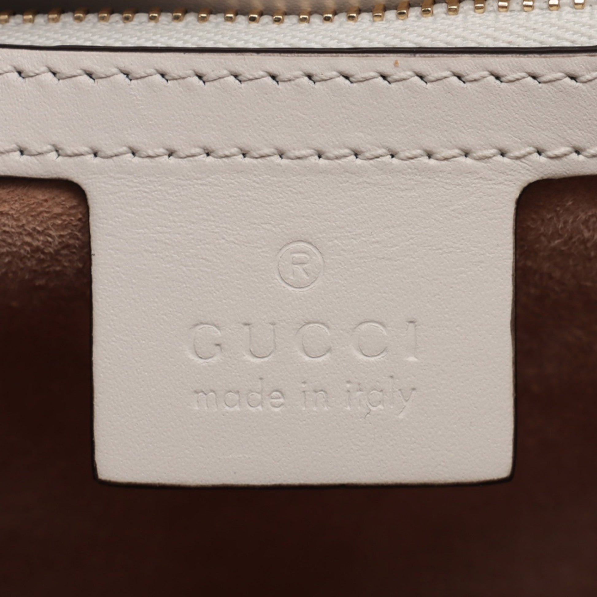 Gucci Medium Floral Embroidered Leather Sylvie Top Handle Bag
