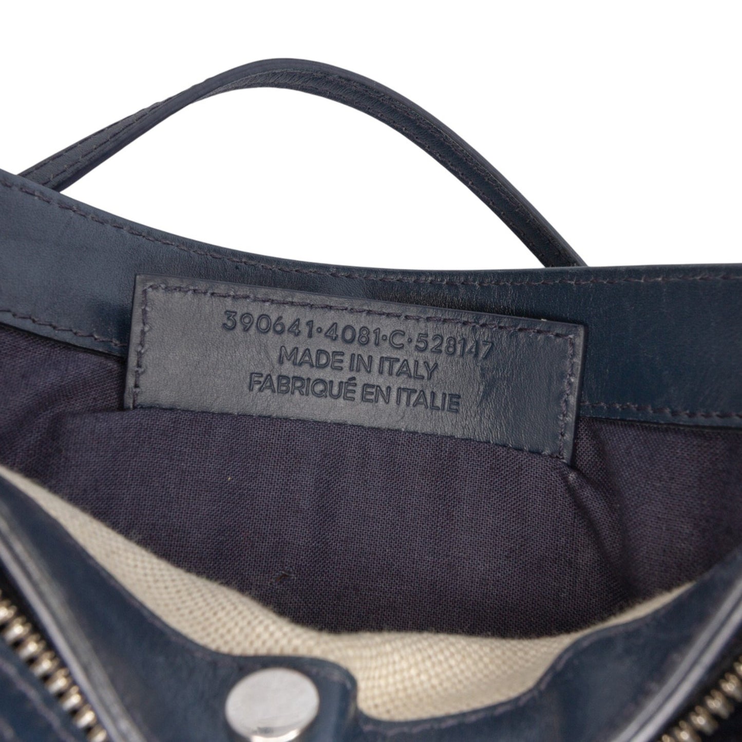 Balenciaga Canvas Navy Pochette Crossbody