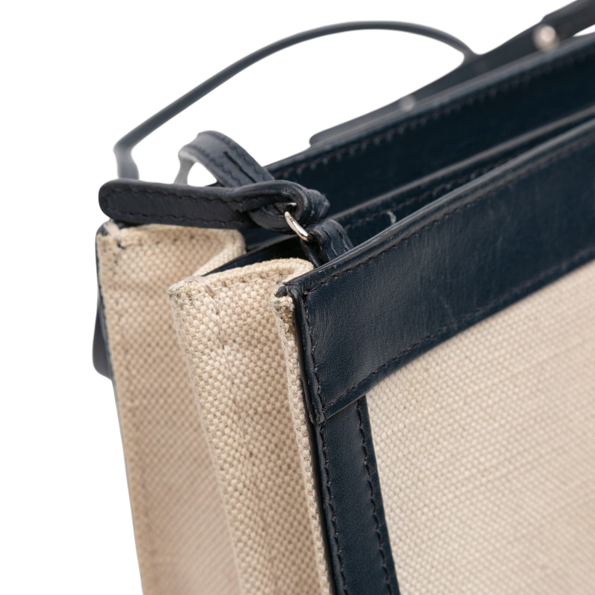 Balenciaga Canvas Navy Pochette Crossbody